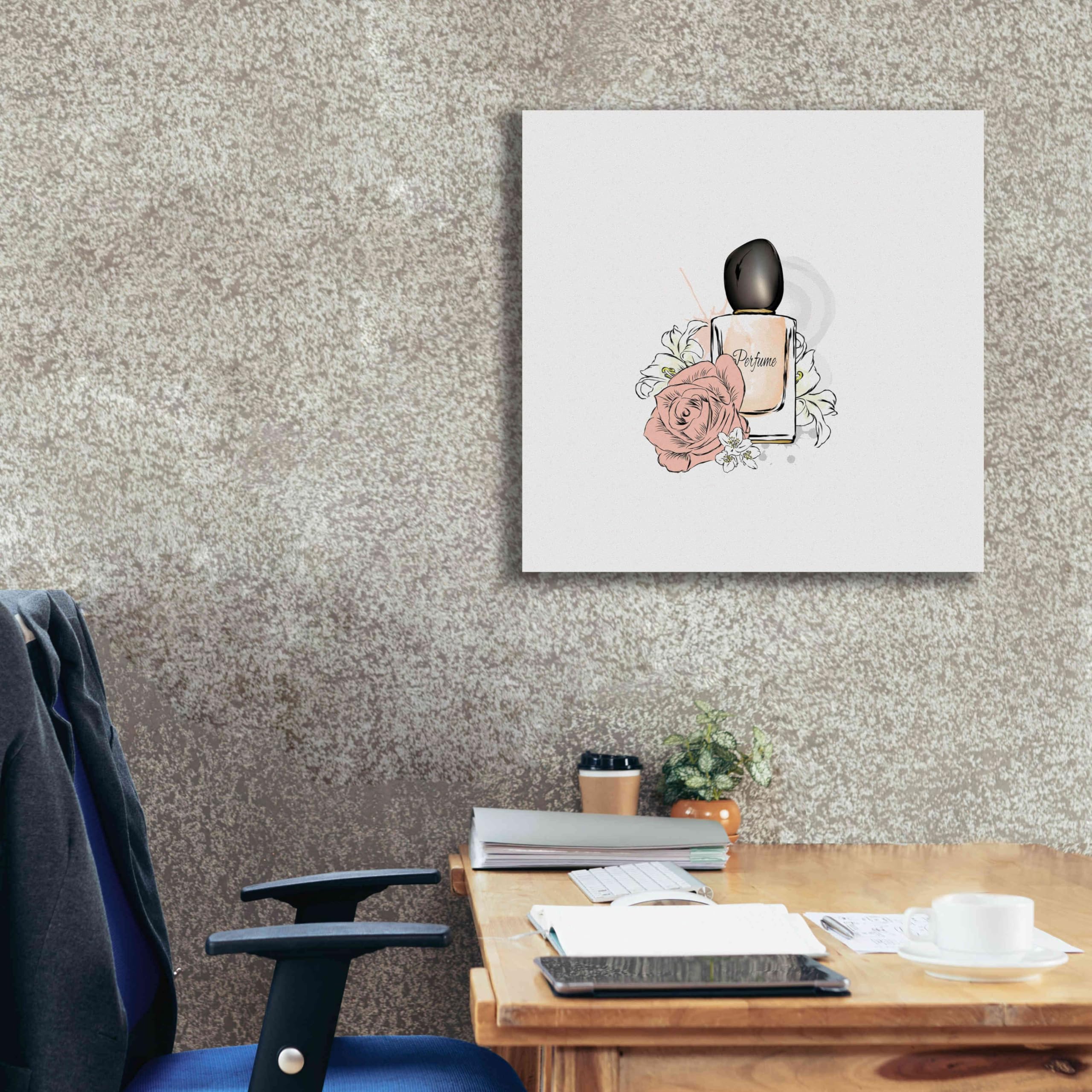 Epic Graffiti 'Perfume I' by Incado - Premium Giclee Canvas Wall Art Print 26x26 Inches - Modern Home Decor for Living Room, Bedroom & Office