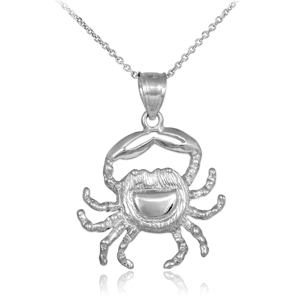 925 Sterling Silver Crab Charm Cancer Zodiac Pendant Necklace for Women - Elegant Zodiac Jewelry Gift for Birthday, Anniversary & Special Occasions