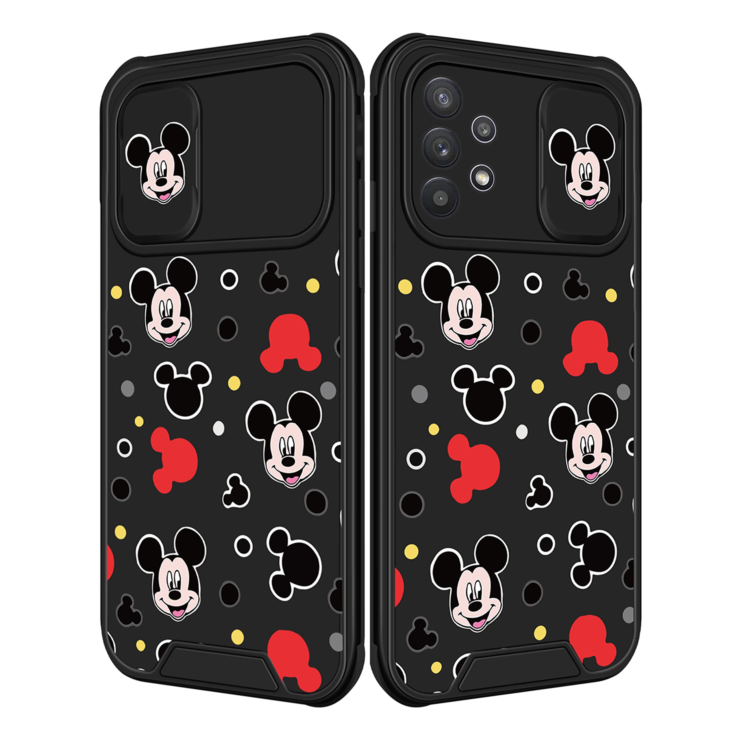 Cute Cartoon Character Phone Case for Samsung Galaxy A72 - Kawaii Funny Design Protective Cover with Slide Camera Cover for Girls, Boys, Women & Kids | Perfect for School, Work & Everyday Use