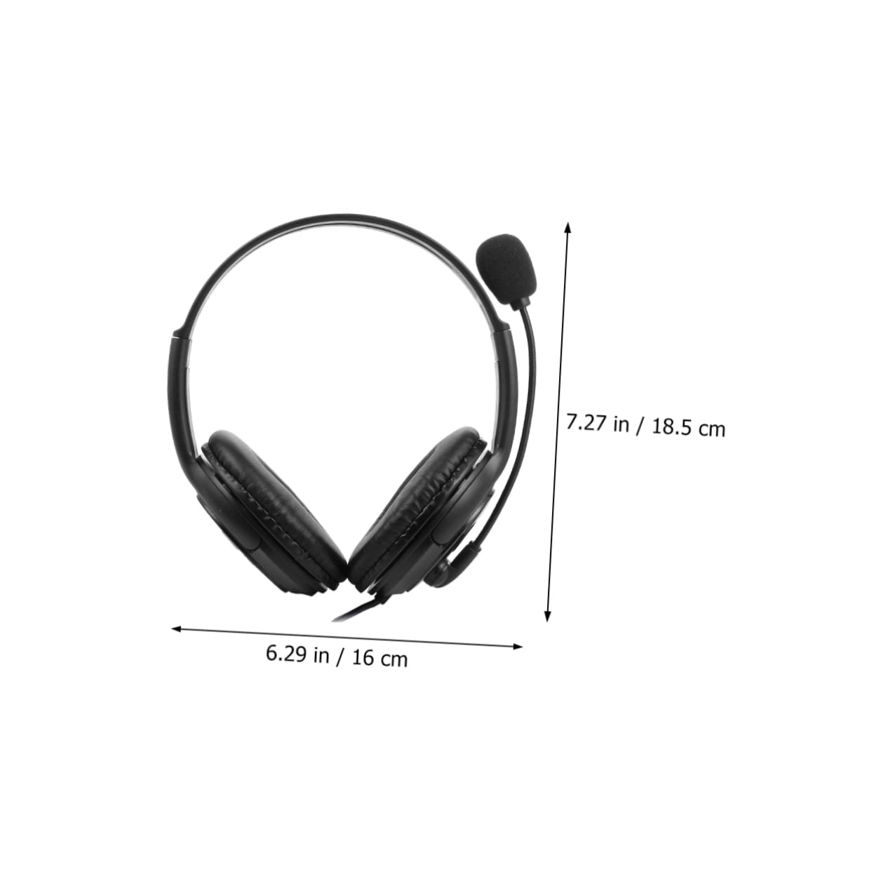 KITANDOVE Noise Cancelling Gaming Headset with Microphone - Lightweight Over-Ear Headphones for PC, PS4, Xbox - Perfect for Gaming, Streaming & Online Classes