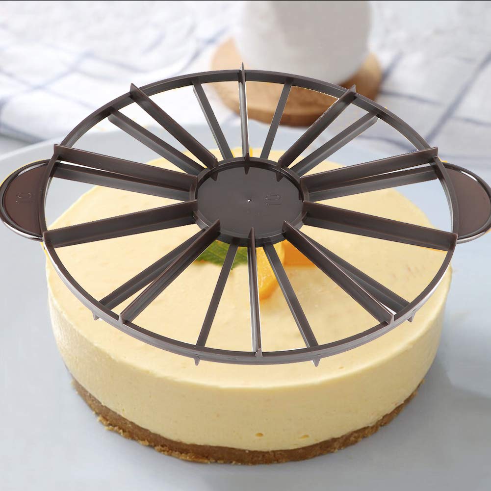 10 or 12 Piece Cake Divider Cutter - Professional Cake Portion Marker & Slicer for Pound Cake, Equal Portion Baking Tool | Perfect for Wedding Cakes, Birthday Parties & Baking Enthusiasts