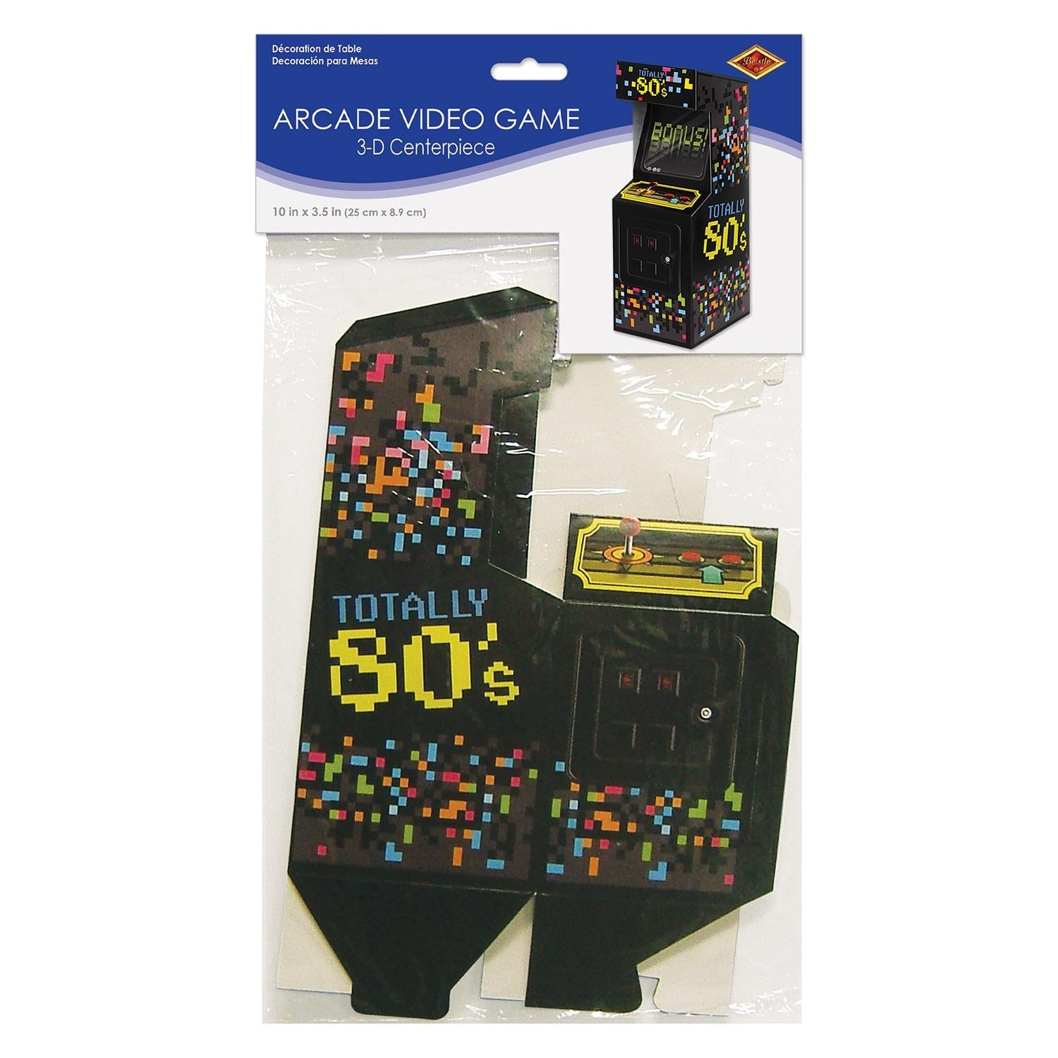 12 Pack Beistle 3D Arcade Video Game Party Decorations - Perfect for Birthday Parties, Game Nights & Themed Events