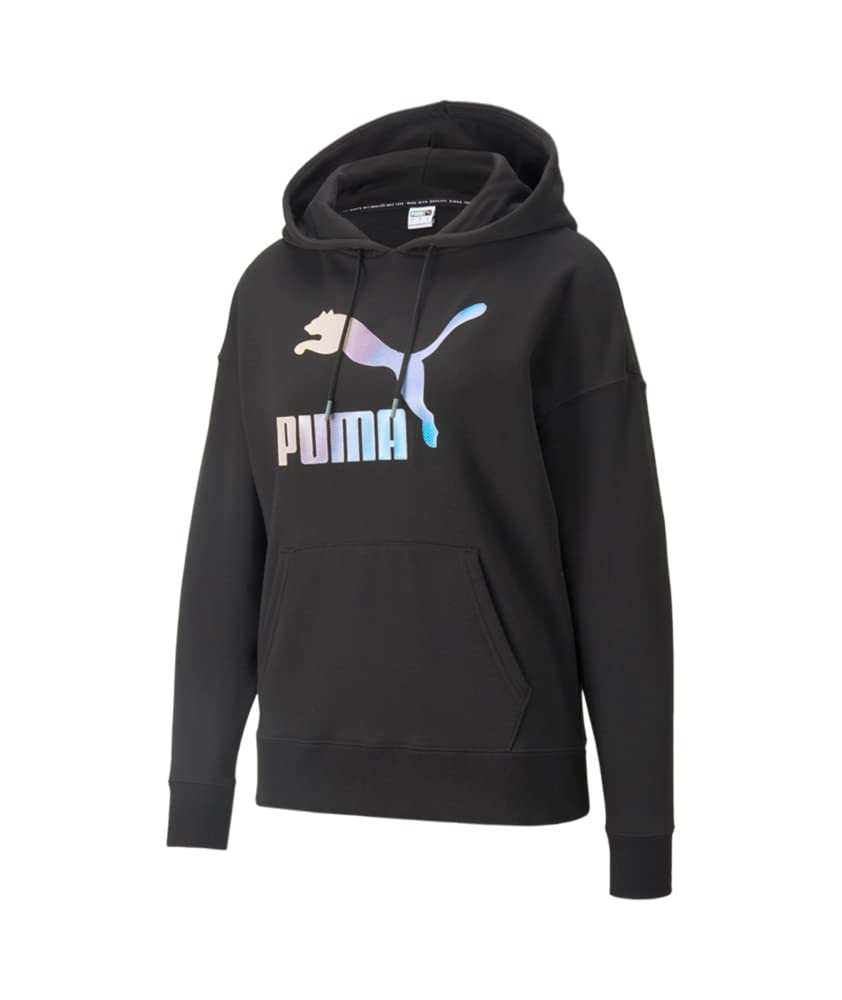 PUMA Women's Crystal Galaxy Graphic Hoodie Sweatshirt - Soft Fleece Pullover with Stylish Print for Casual Wear, Gym, and Outdoor Activities