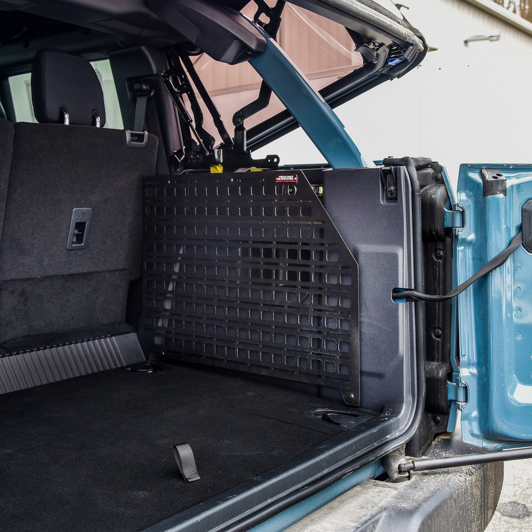 2021-2024 Ford Bronco 4-Door MOLLE Compatible Cargo Panel Full Kit by Builtright Industries - Perfect for Off-Road Gear Organization & Adventure Storage