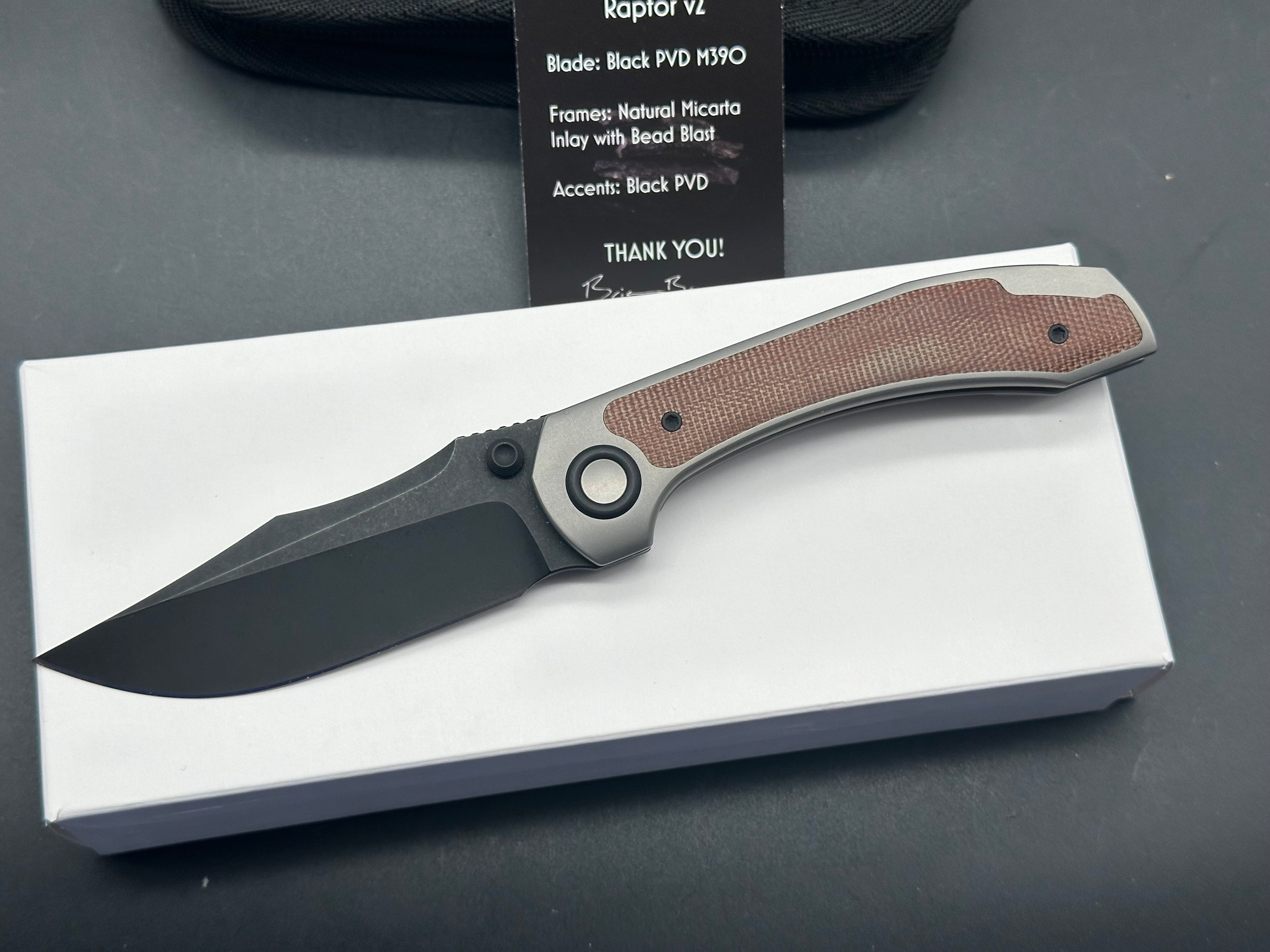 Brian Brown Knives Raptor V2 Folding Knife - 3.5