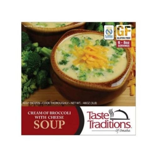 Gluten Free Cream of Broccoli with Cheese Soup - 3 Pound (6 Pack) | Authentic Taste, Dairy Rich | Perfect for Keto Diet, Quick Meals & Comfort Food Lovers