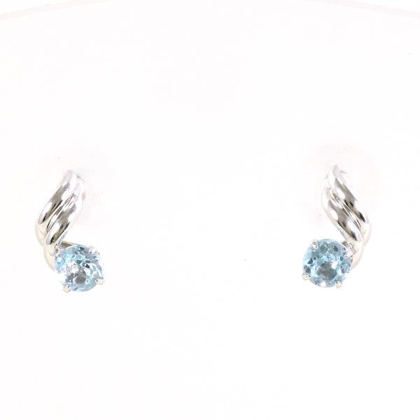14K White Gold Blue Topaz Stud Earrings for Women - Elegant Birthstone Jewelry Gift for Anniversary, Birthday & Special Occasions