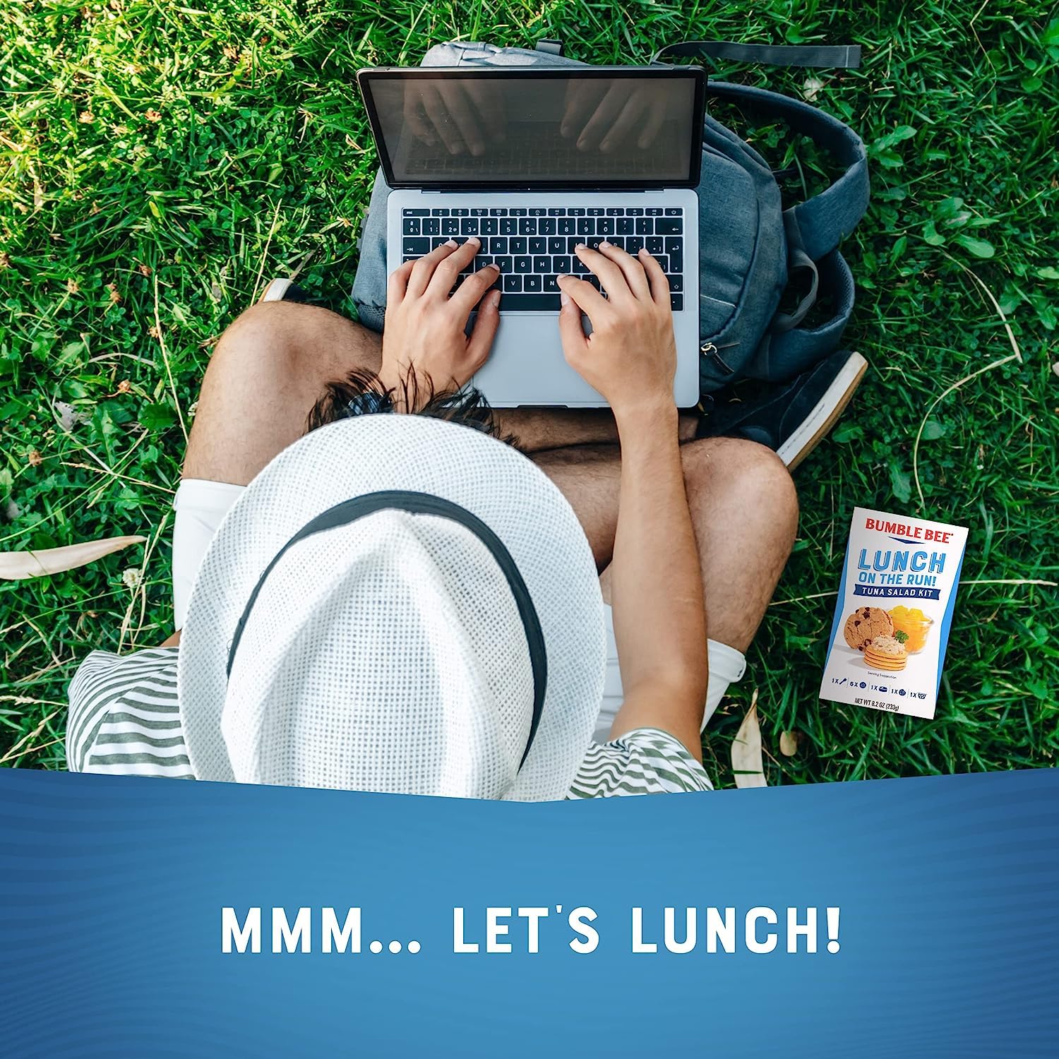Bumble Bee Lunch On The Run Tuna Salad Kit with Crackers, Cookie & Peaches - 8.2 oz (Pack of 12) - Wild Caught Tuna, Ready to Eat & Shelf Stable - High Protein Convenient Meal for Office, School, Camping & Travel Snacks