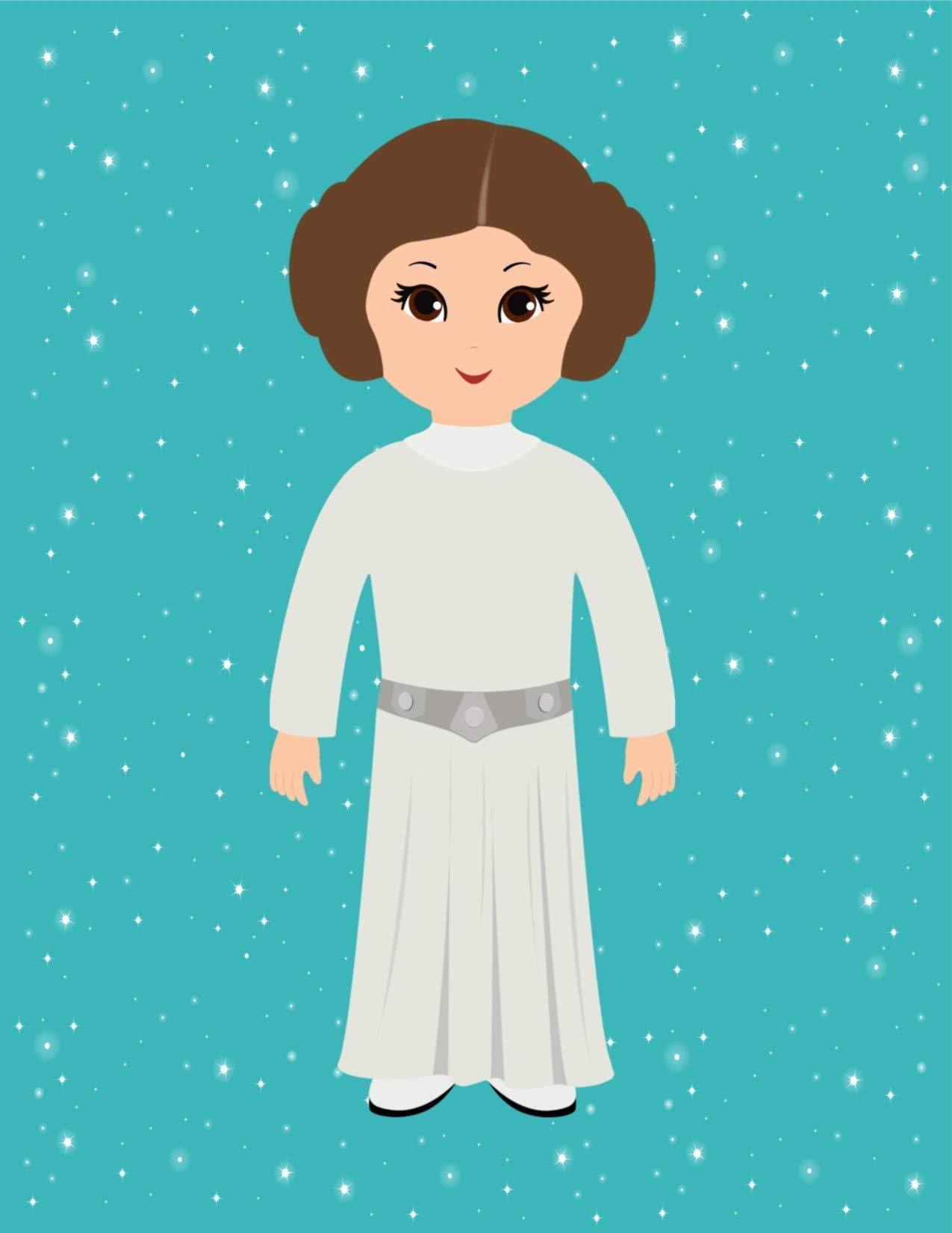 Star Wars Nursery Decor Set of 4 Art Prints - The Force, Love, BB8 & Princess Leia Wall Art - Perfect for Baby Room, Kids Bedroom & Themed Nursery Decor