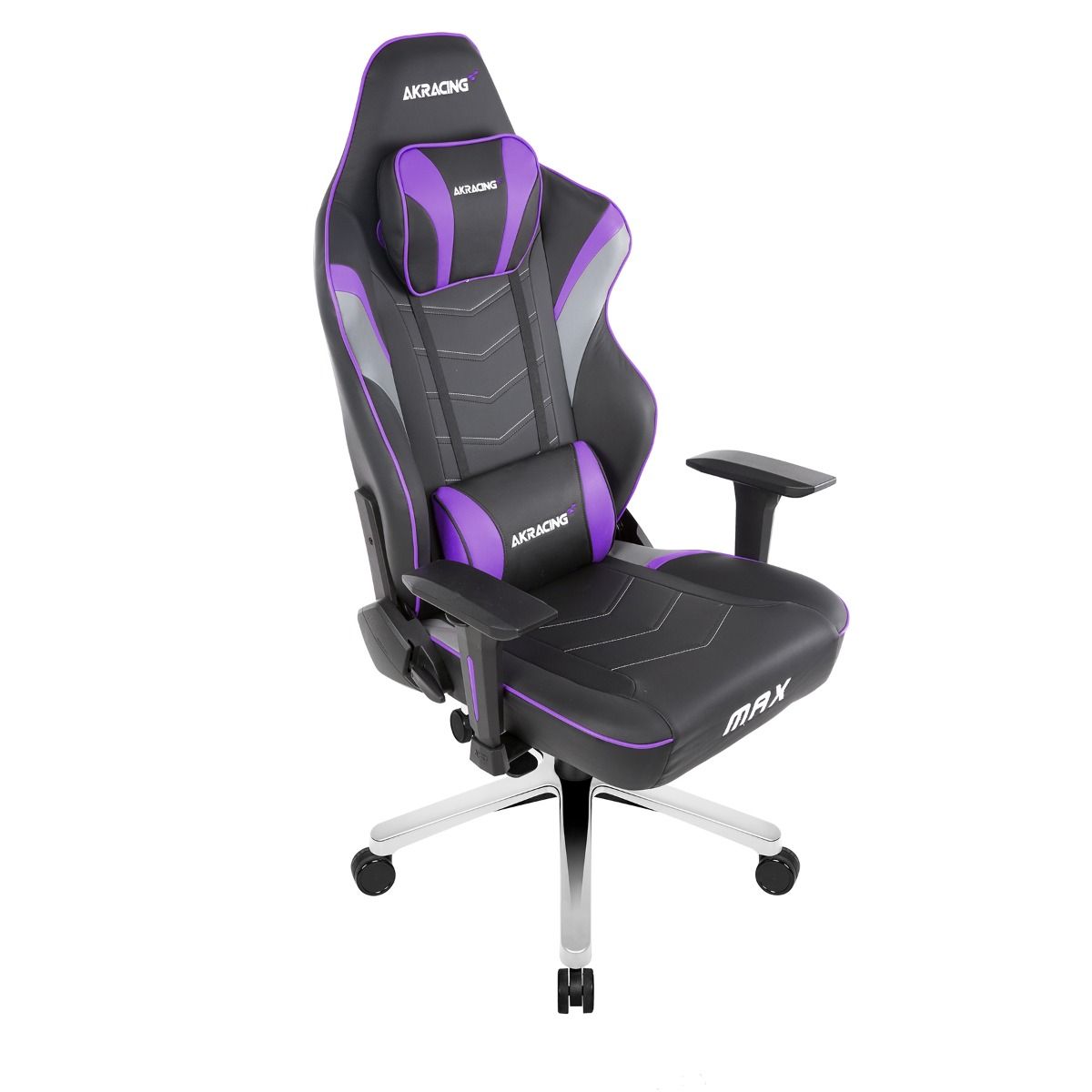 AKRacing MAX Series Ergonomic Gaming Chair - Purple, High Back Racing Style with Adjustable Lumbar Support for PC, Office & Esports Gamers