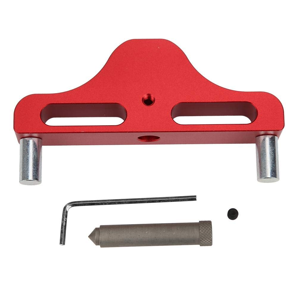 Premium Aluminum Alloy Center Scriber & Line Marker - Woodworking Offset Marking Tool (Red/Blue Options) - Perfect for Carpentry, DIY Projects & Precision Woodworking Measurements