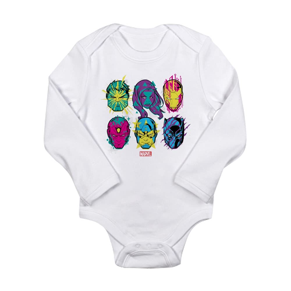 Black Panther Avengers Long Sleeve Baby Bodysuit - Marvel Superhero Outfit for Infants | Perfect for Cosplay, Birthday Parties & Superhero-Themed Events