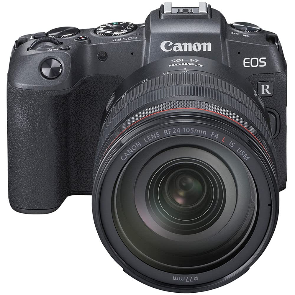 Canon EOS RP Full Frame Mirrorless Camera with RF 24-105mm f/4-7.1 IS STM Lens Kit - 64GB SD Card, Carrying Case, Tripod & Accessories Bundle (Renewed) - Perfect for Travel Photography, Vlogging & Professional Portraits
