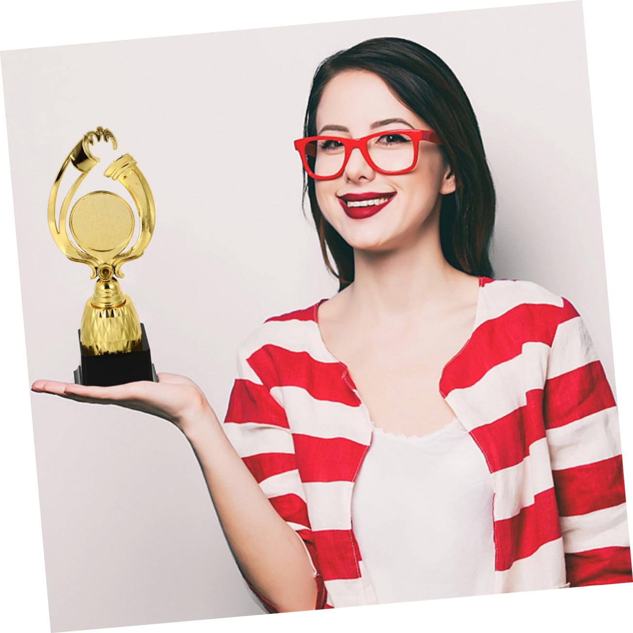 Winner's Competition Trophy Cup Set - Plastic Celebration Awards for School, Office & Party Events - Perfect for Sports, Academic Achievements & Corporate Awards