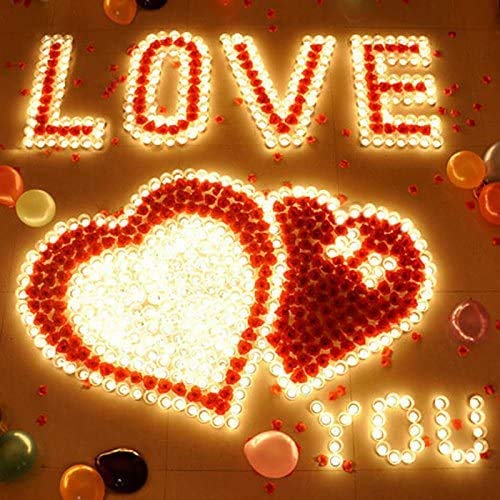 50pcs Heart Shaped Candles - Smokeless Tealights for Birthday, Proposal, Wedding, Party, Valentine's Day & Christmas Decorations - Romantic Ambiance Candle Set (Purple) - Perfect for Table Centerpieces, Romantic Dinners & Special Occasions
