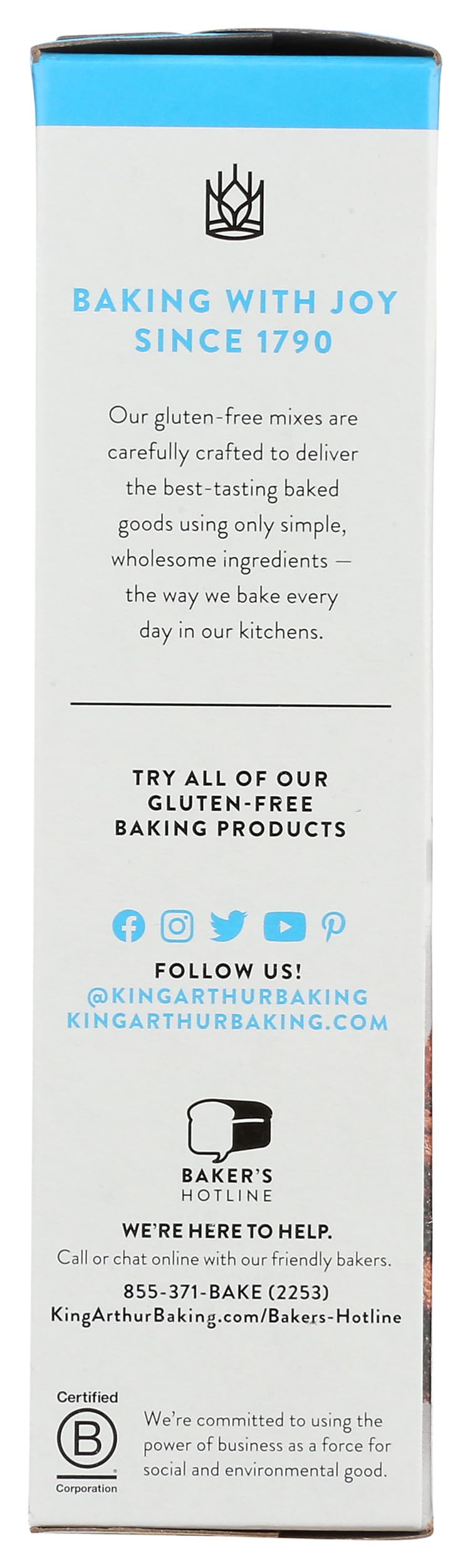 King Arthur Gluten Free Chocolate Cake Mix, 22 oz - Perfect for Birthday Parties, Desserts & Baking at Home