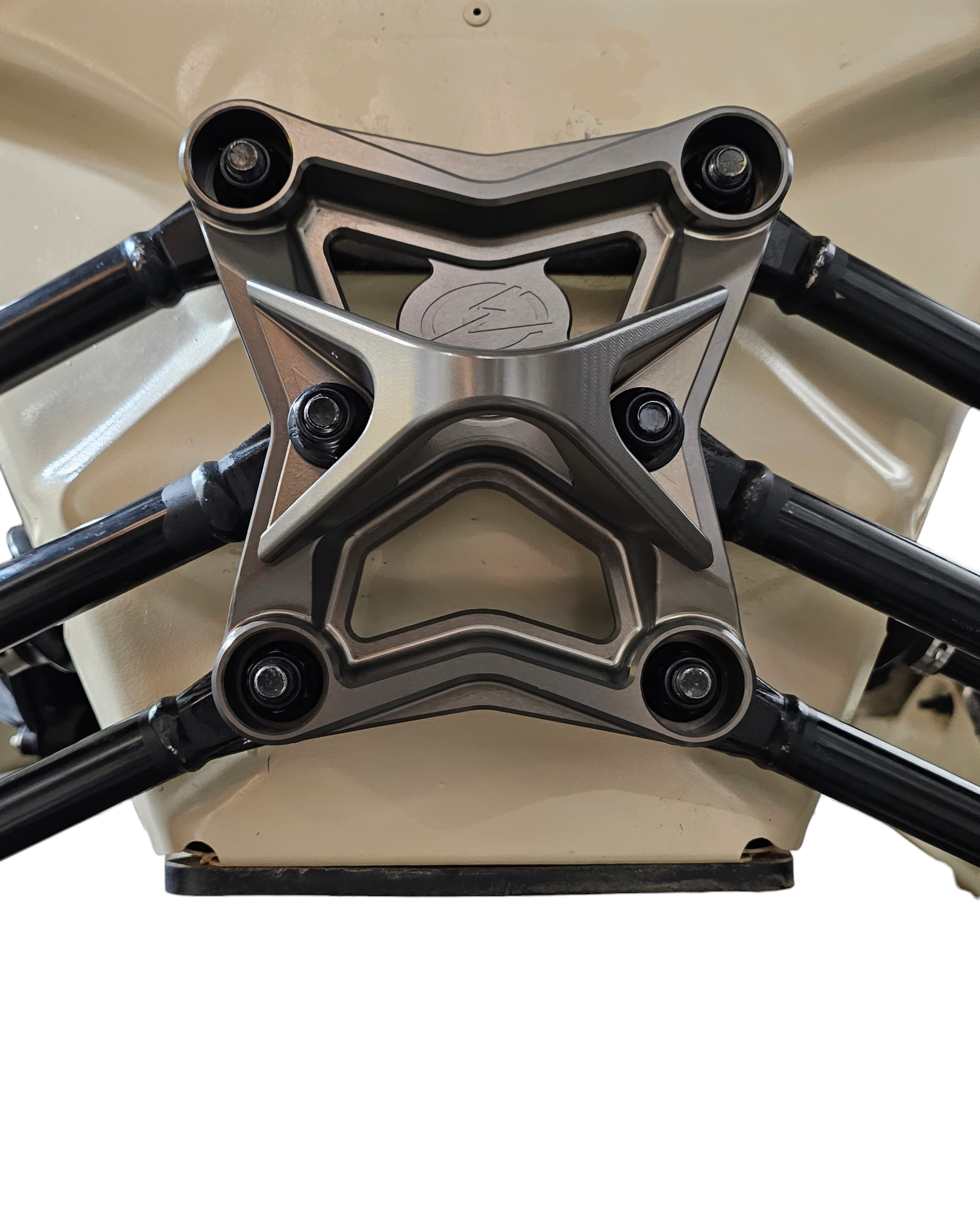 2017-2021 Can Am Maverick X3 EOD Radius Rod Plate with Tow Hook - Gun Metal RRP210013 - Heavy-Duty Off-Road Protection for Dunes, Trails & Rock Crawling
