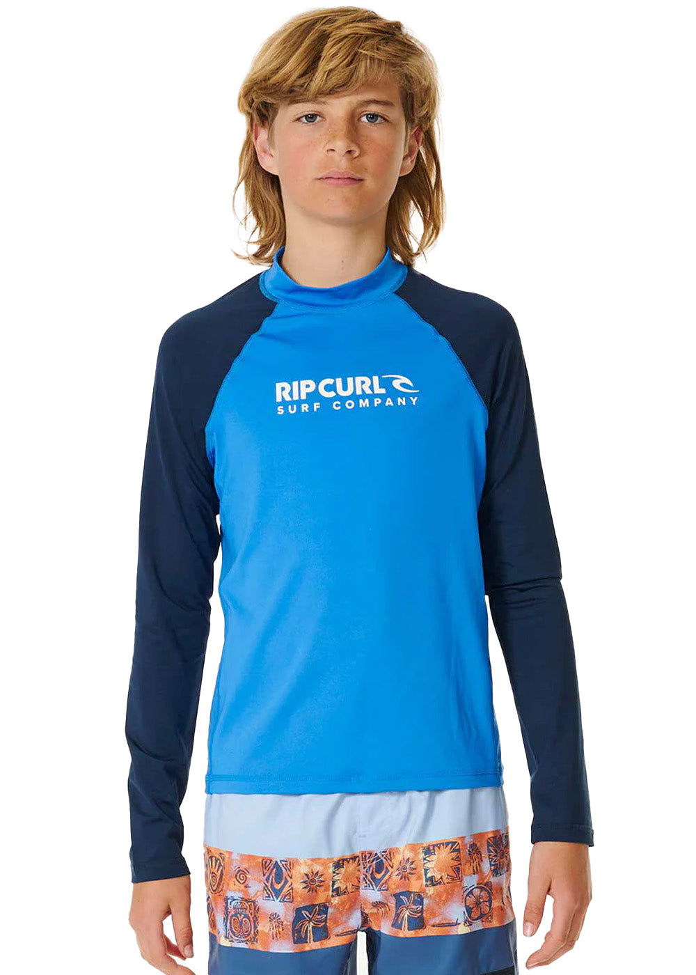 Rip Curl Boys UPF 50+ Long Sleeve Rash Guard - Sun Protection Swim Shirt for Surfing, Swimming & Outdoor Activities