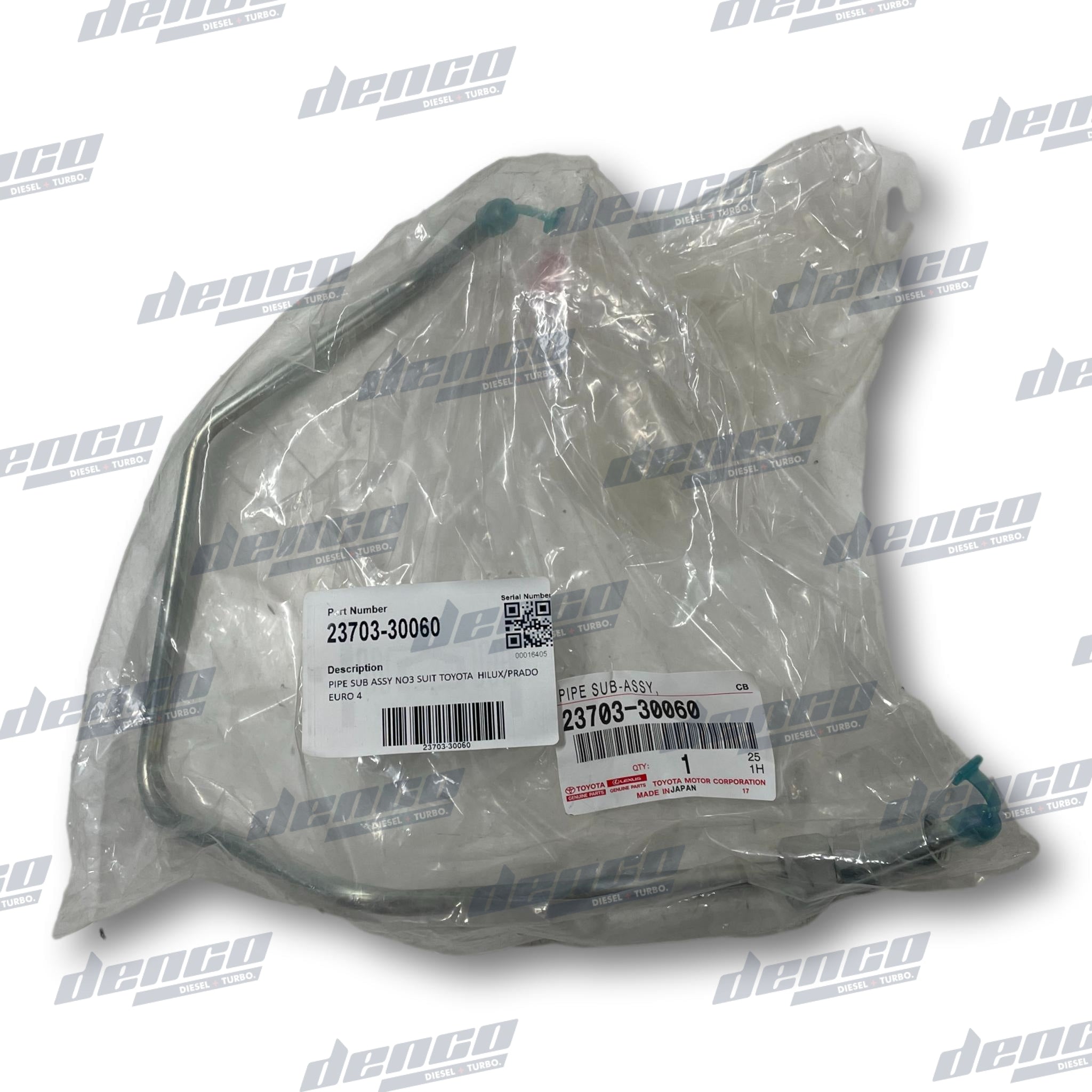 Toyota Hilux Prado Euro 4 Pipe Sub Assembly No 3 - 23703 30060 Replacement Part for Exhaust System Repair | Perfect for Off-Road & Daily Driving