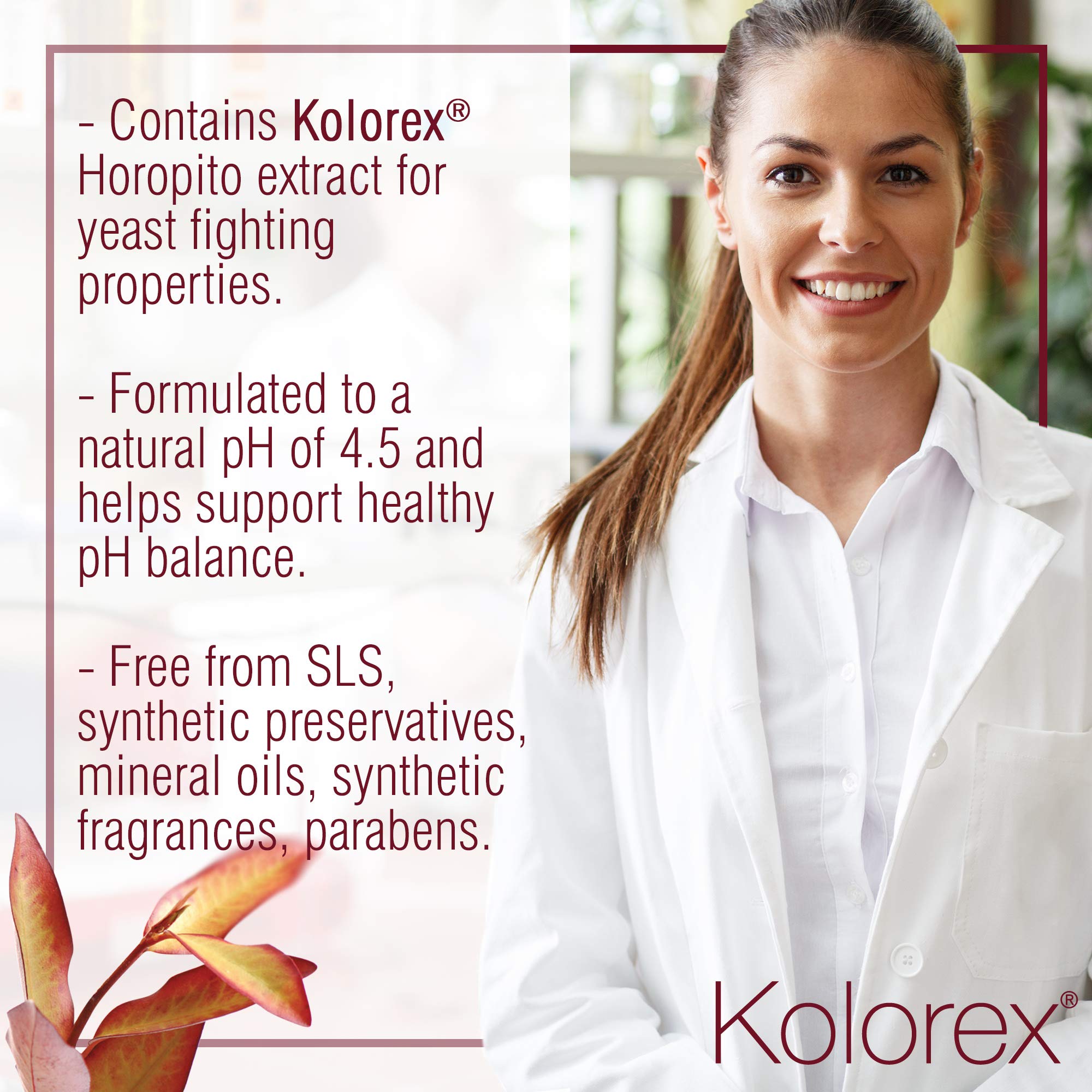Kolorex Intimate Wash - pH-Balanced Daily Feminine Hygiene with New Zealand Horopito Herbs (250ml) | Gentle Cleansing for Women's Intimate Care & Freshness