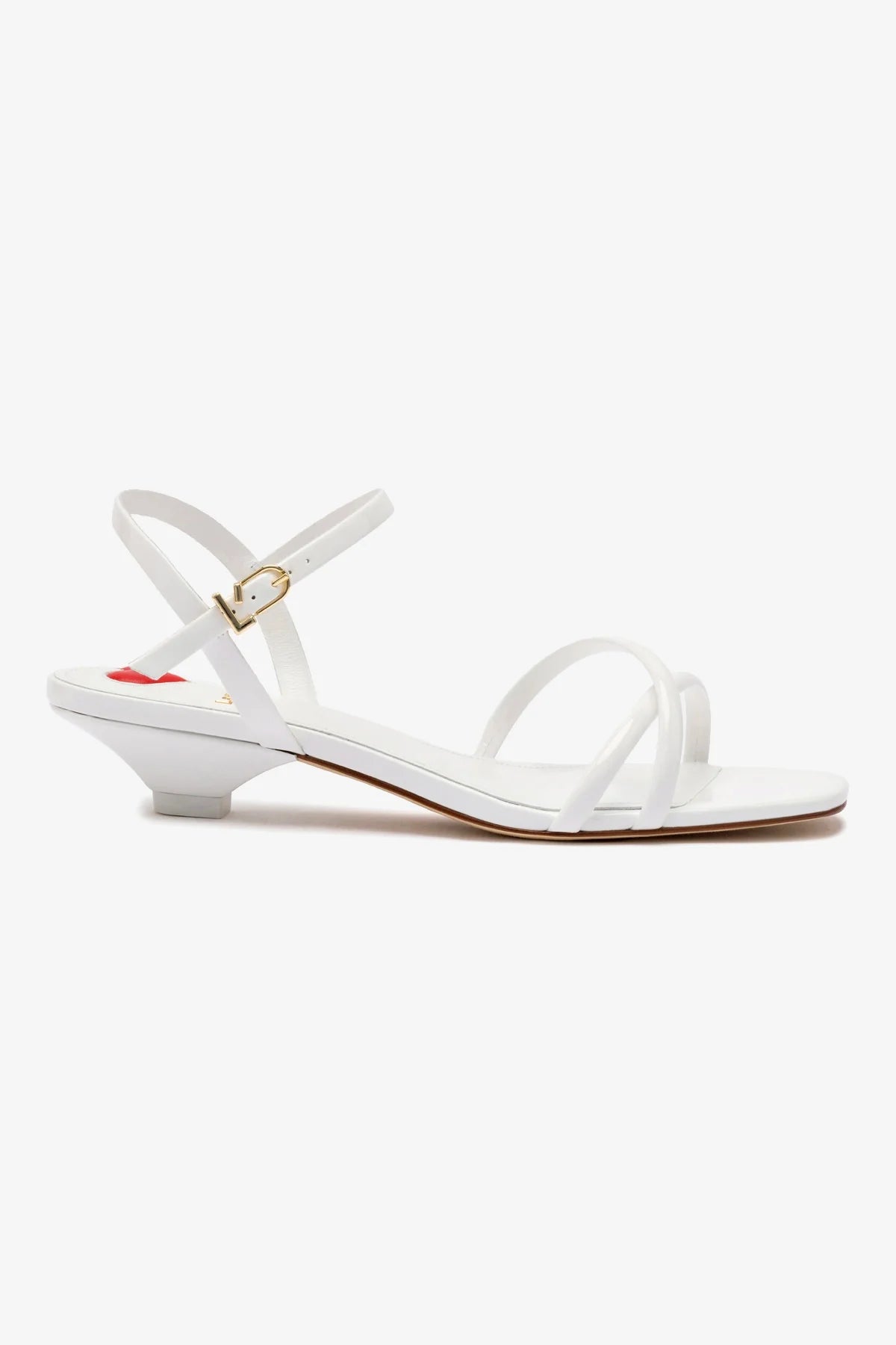 Charlotte Women's White Patent Leather Sandals - Comfortable & Stylish Summer Shoes for Beach, Casual Wear & Outdoor Activities