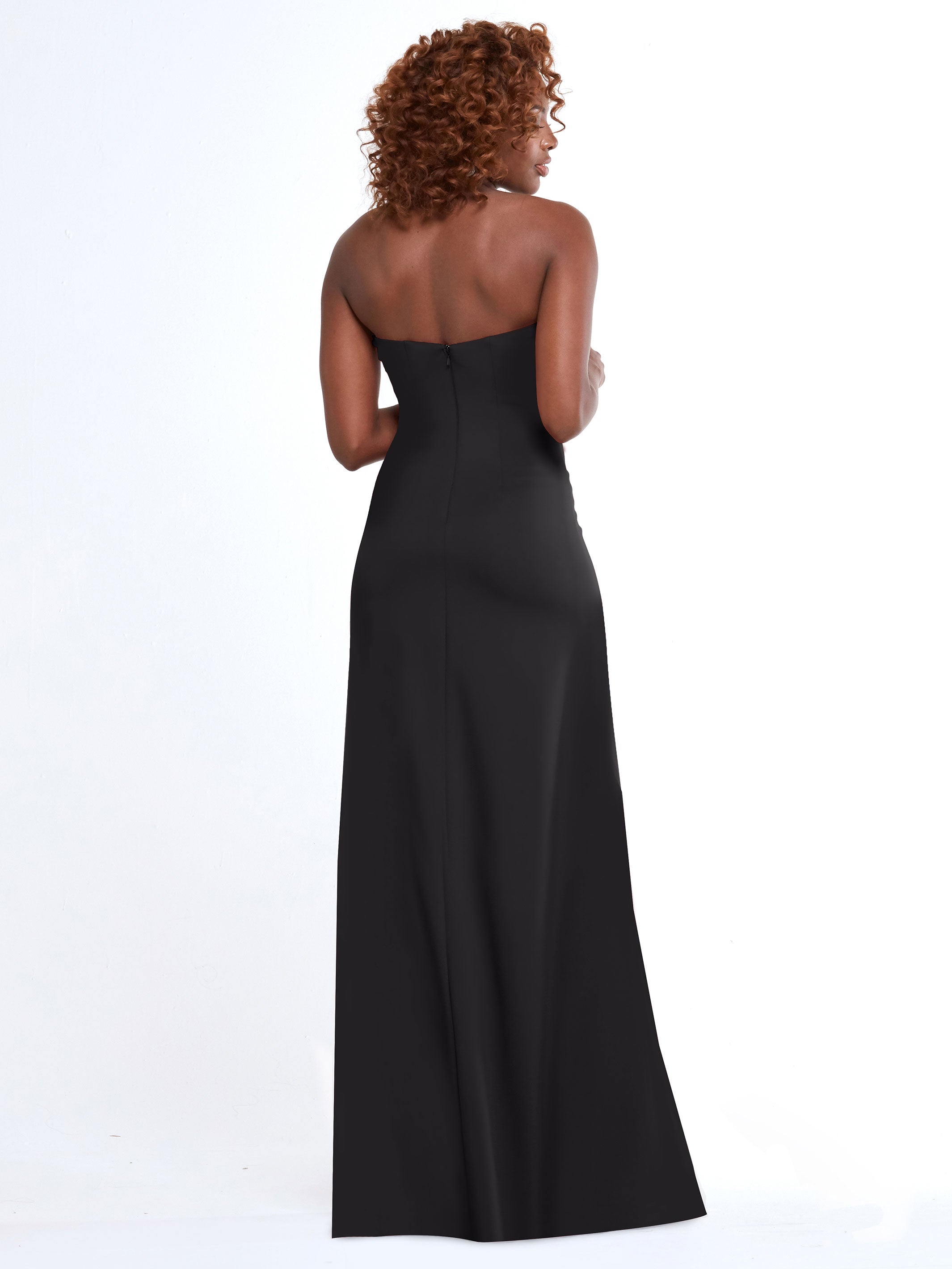 Elegant 83044 A-Line Double Knit Strapless Sweetheart Neckline Bridesmaid Dress - Perfect for Weddings, Formal Events & Special Occasions