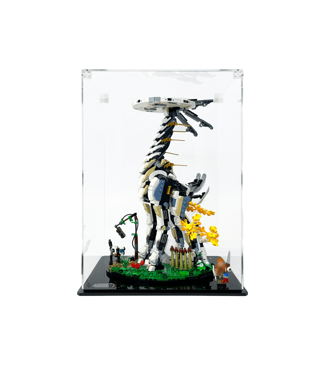 LEGO Horizon Forbidden West Tallneck 76989 Display Case - Clear Acrylic Protection for Collectible Building Set | Perfect for Home Decoration & Gift Giving