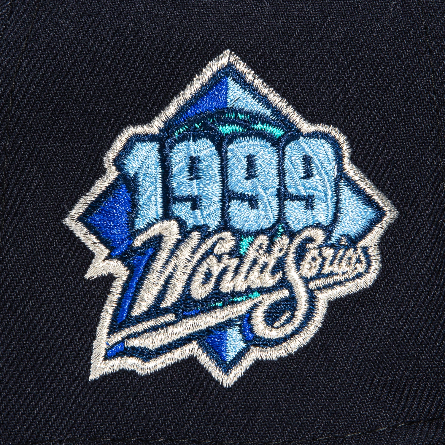 New Era 59Fifty New York Yankees 1999 World Series Patch Light Blue UV Hat - Navy Blue Adjustable Baseball Cap for Men & Women - Perfect for Baseball Games, Streetwear Fashion & Sun Protection