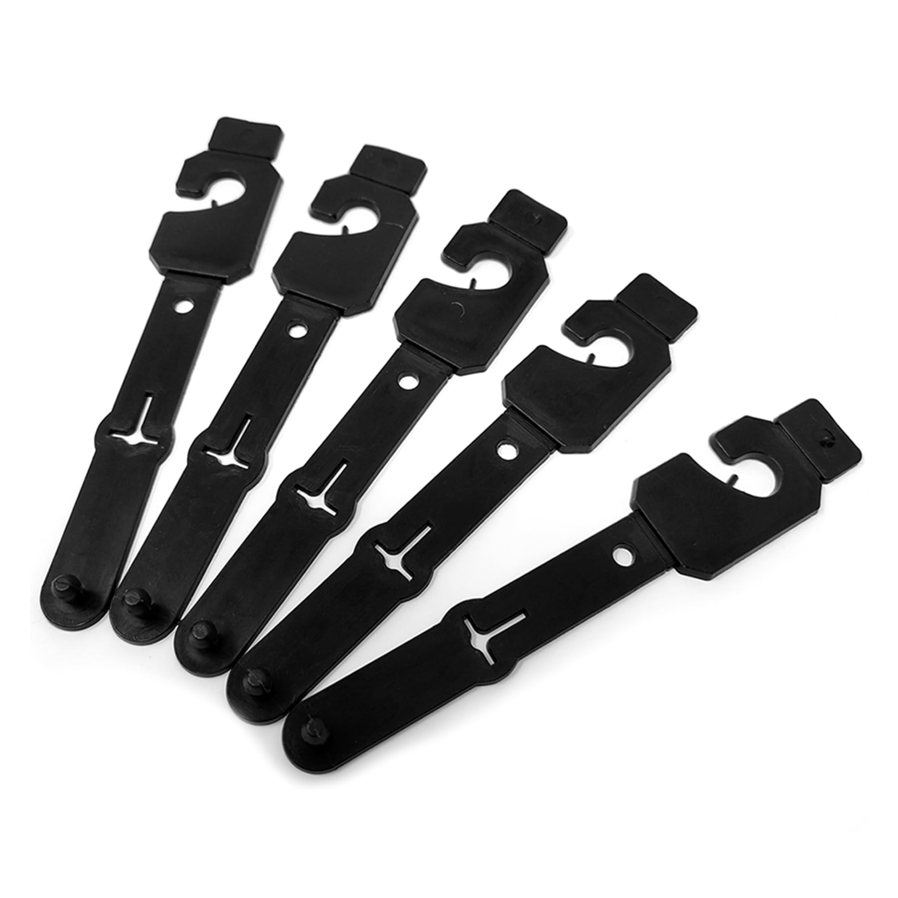 1000 Pack Black Plastic Belt Hangers for Retail Stores - Durable & Cost-Effective Belt Display Hooks | Perfect for Clothing Stores, Department Stores & Boutique Merchandising