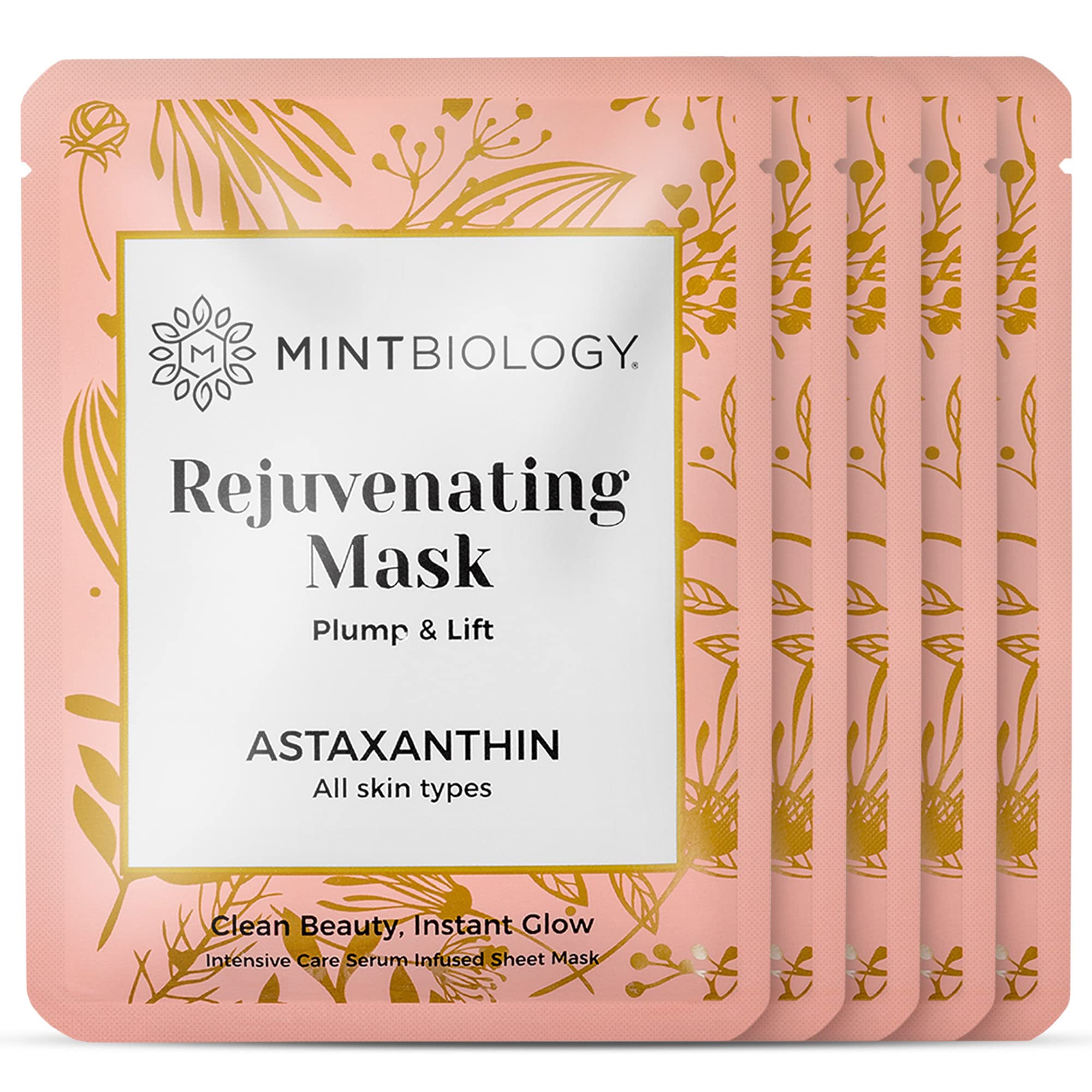 **AGELESS Advanced Nutrient Locking Korean Sheet Mask with Astaxanthin & Collagen – Hydrating, Anti-Aging Face Mask for Women – Nourish, Hydrate & Reduce Wrinkles – Cruelty-Free Skincare – Perfect for Daily Use, Spa Nights & Travel**