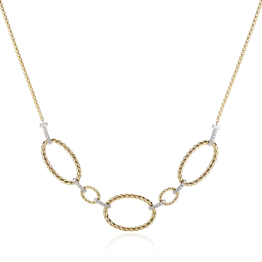 Diamond Rope Bib Necklace for Women - Elegant Statement Jewelry for Parties, Weddings & Special Occasions