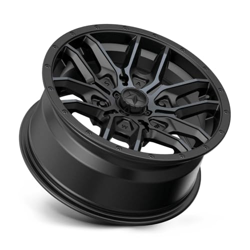 MA43 15X7 4X110 Satin Black TTCC 10MM Offset Wheel - M43-05710 | Perfect for Jeep Wrangler, Chevy Silverado & Ford F-150 Custom Upgrades