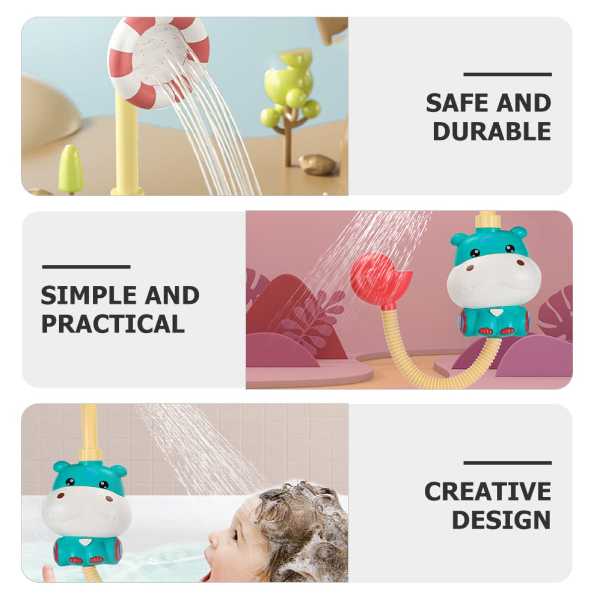 **iFundoM 2-Pack Green Plastic Bath Toys for Toddlers & Kids - Fun Shower & Bathtime Play Set for Indoor Water Play & Sensory Development**
