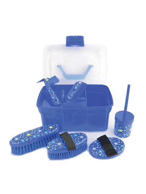 Star Pattern Kids Grooming Set - Complete Hair Care & Hygiene Kit for Boys & Girls - Perfect for Home, Travel & Birthday Gifts
