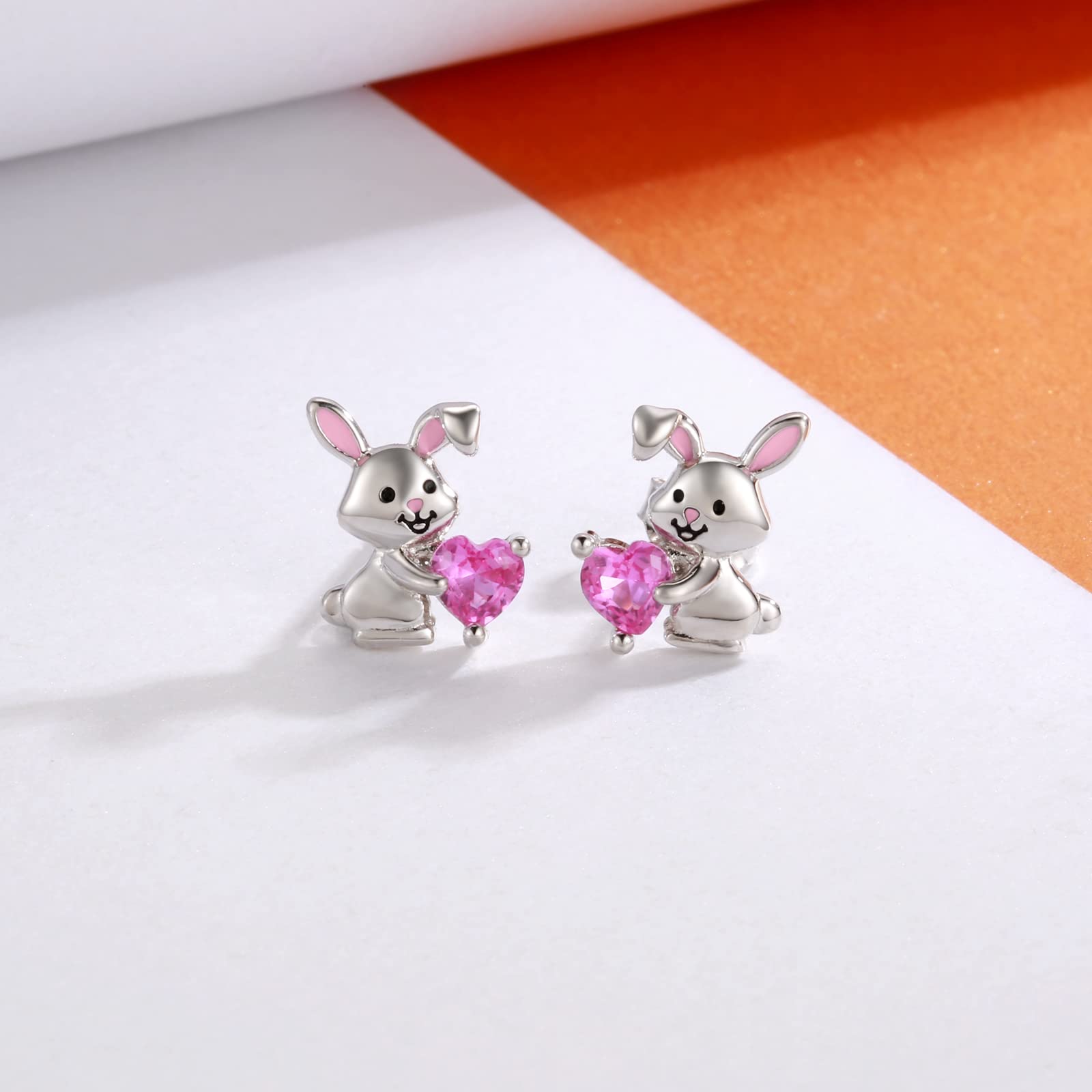 925 Sterling Silver Animal Stud Earrings for Women - Cow, Panda, Bunny - Hypoallergenic Jewelry Gifts for Daily Wear & Special Occasions