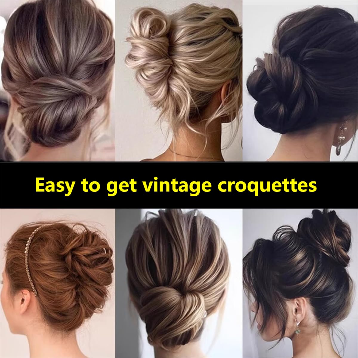 Aston Andia 4-Piece Exquisite Hair Pin Set - U-Shaped Hair Sticks for Buns, Fashionable Women's Hair Accessories (Hair Clips for Women & Girls) - Perfect for Weddings, Parties & Everyday Styling