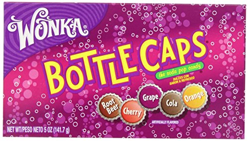 Wonka Bottle Caps Soda Pop Candy - 5 Oz (Pack of 6) | Retro Candy for Parties, Movie Nights & Nostalgic Treats