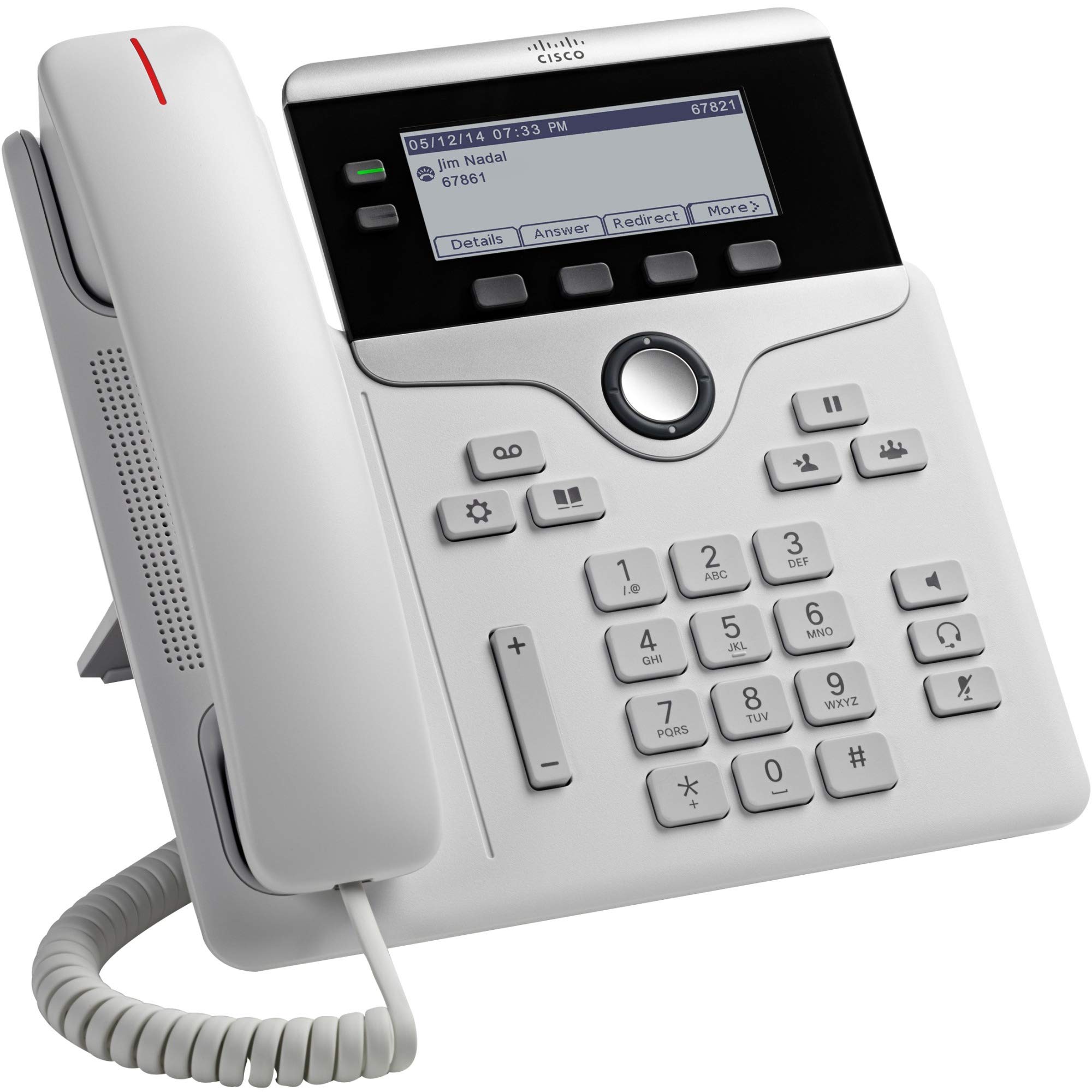 Cisco IP Phone 7821 - VoIP Business Phone with SIP SRTP Support, 2-Line Display, White | Ideal for Office Communication & Remote Work