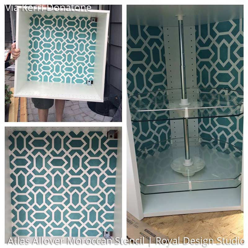 Atlas Allover Moroccan Wall Stencil - DIY Home Decor Stencil for Walls, Furniture & Crafts - Perfect for Bedroom, Living Room & Boho Style Interior Design