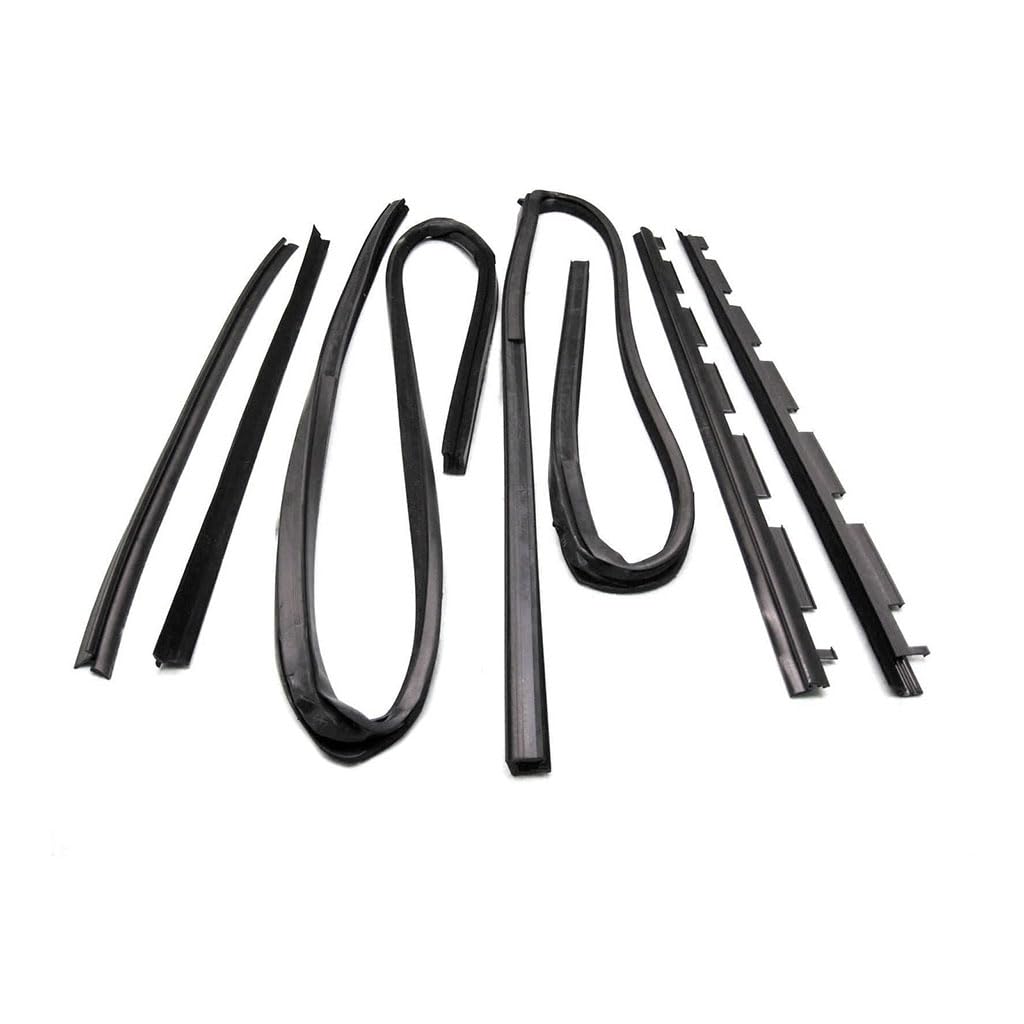 KG1020 Glass Run Channel Kit - Inner & Outer Belt Weatherstrip Kit for Car Windows (Complete Set, Driver & Passenger Side) | Perfect for Toyota, Honda, Ford, Chevy Vehicle Window Seal Replacement & Weather Protection
