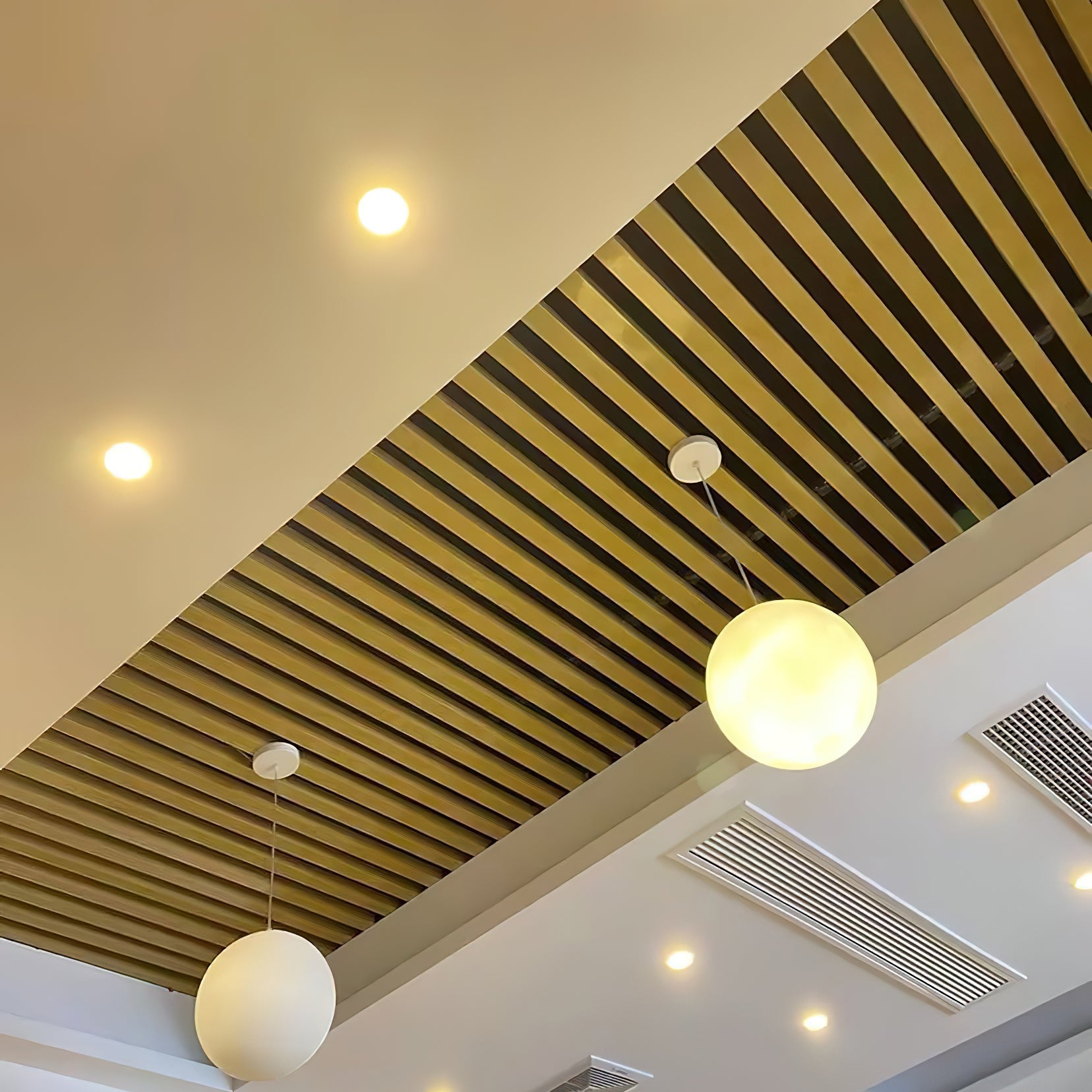 Moon Pendant Lamp - Modern LED Hanging Light Fixture for Bedroom, Living Room, Dining Room & Kitchen | Dimmable Ceiling Light with Remote Control | Perfect for Home Decor and Ambient Lighting
