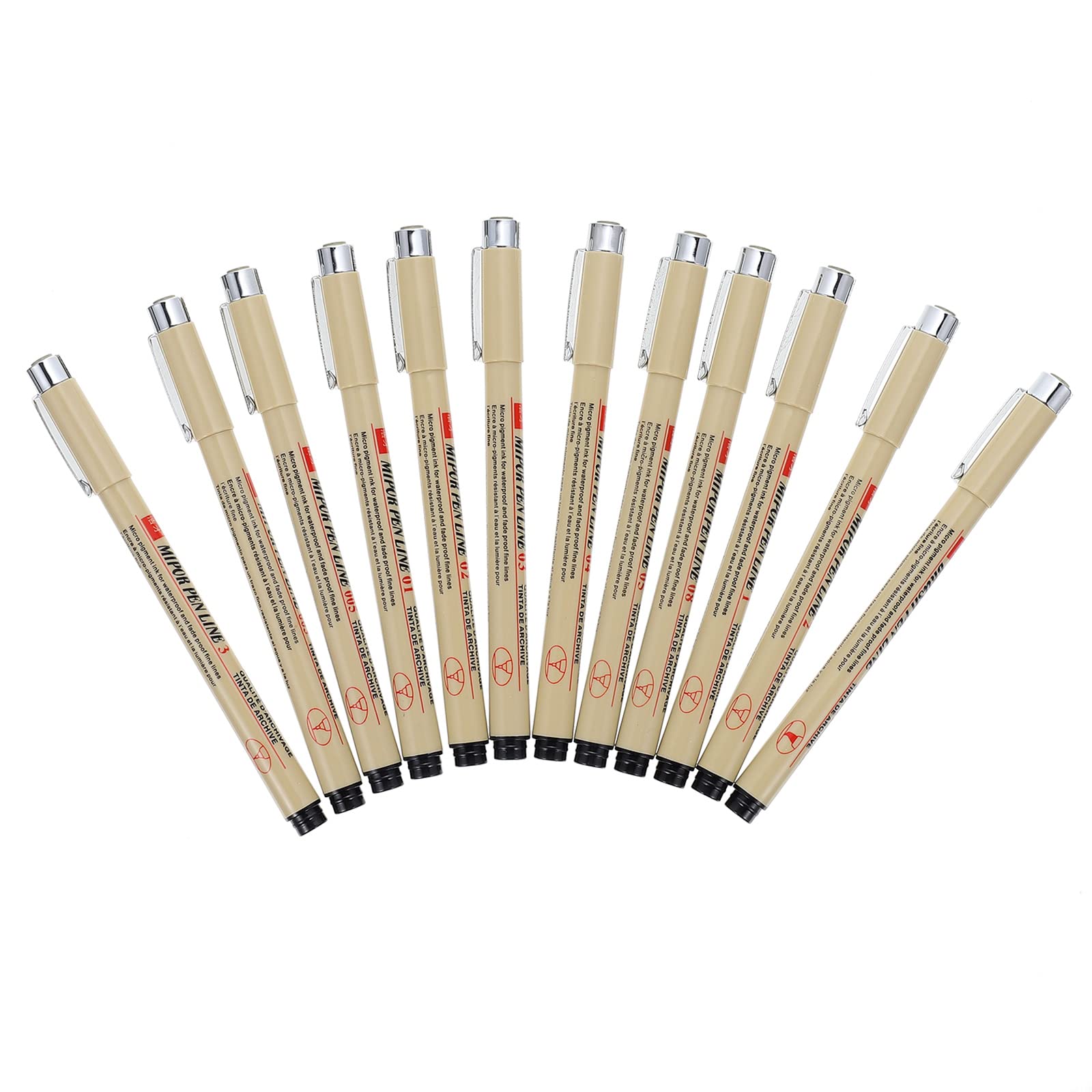 Ciieeo 12-Piece Calligraphy Pen Set - Portable Multi-Function Art Pens for Drawing, Painting & Lettering | Perfect for Home, Office & School Art Projects | Brush Pens, Paint Markers & Household Drawing Tools