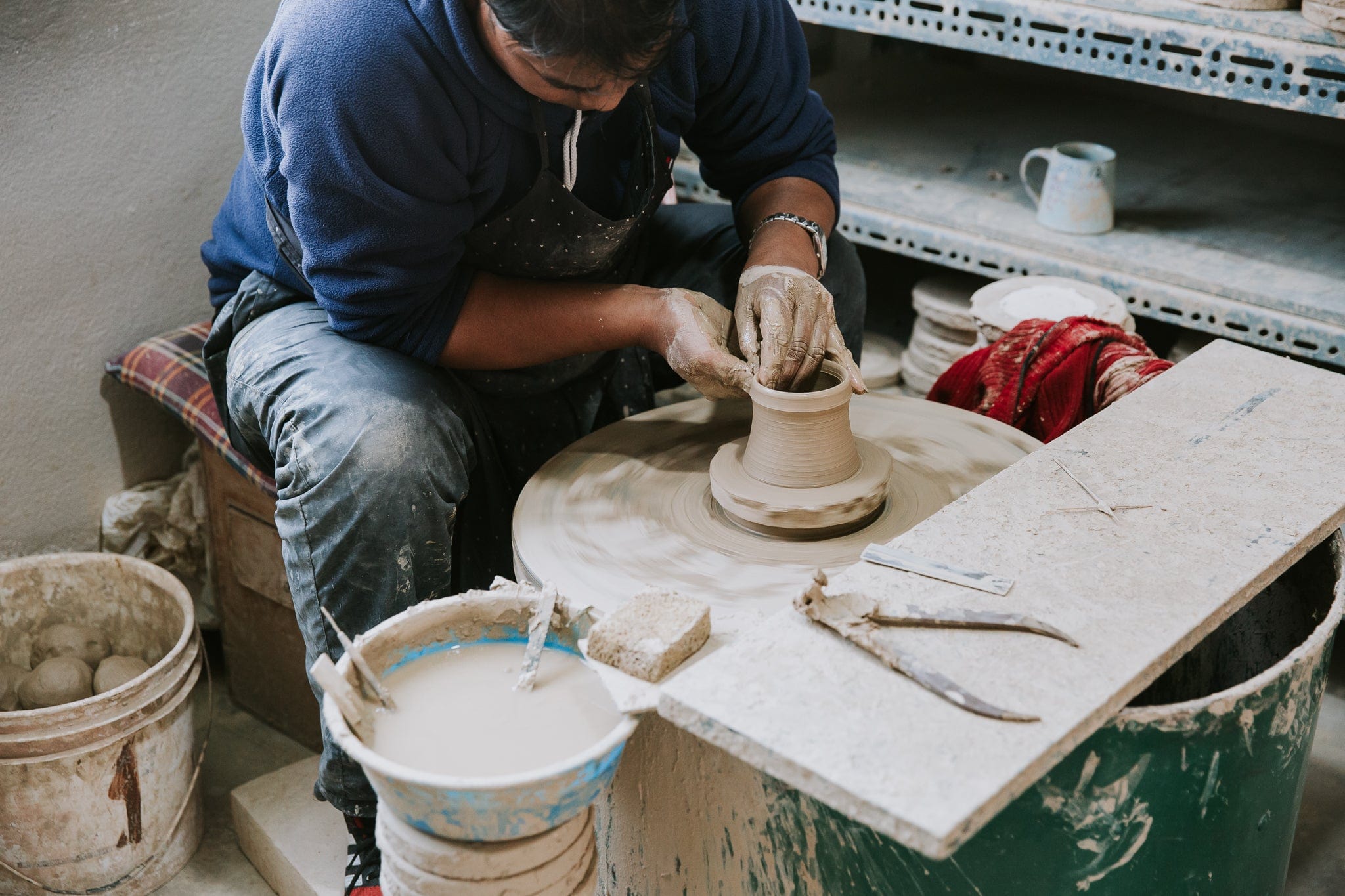 Premium Handcrafted Himalayan Stoneware Mug - Eco-Friendly & Durable Ceramic Coffee Cup for Home, Office & Camping - Perfect for Tea, Coffee & Hot Beverages