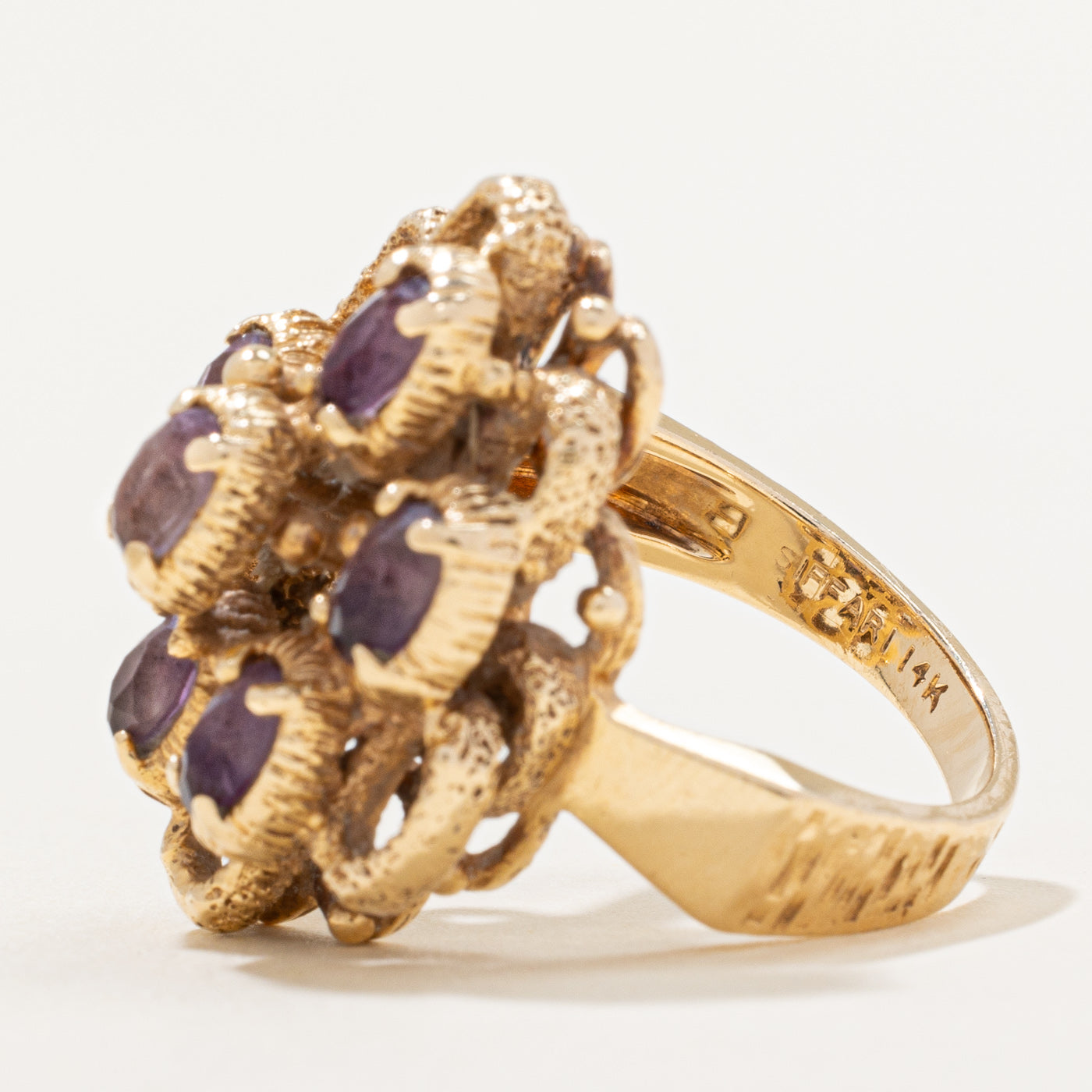 Amethyst Cocktail Ring | 0.96ctw Purple Gemstone Ring | Size 6.5 | Elegant Statement Jewelry for Women | Perfect for Parties, Weddings & Special Occasions