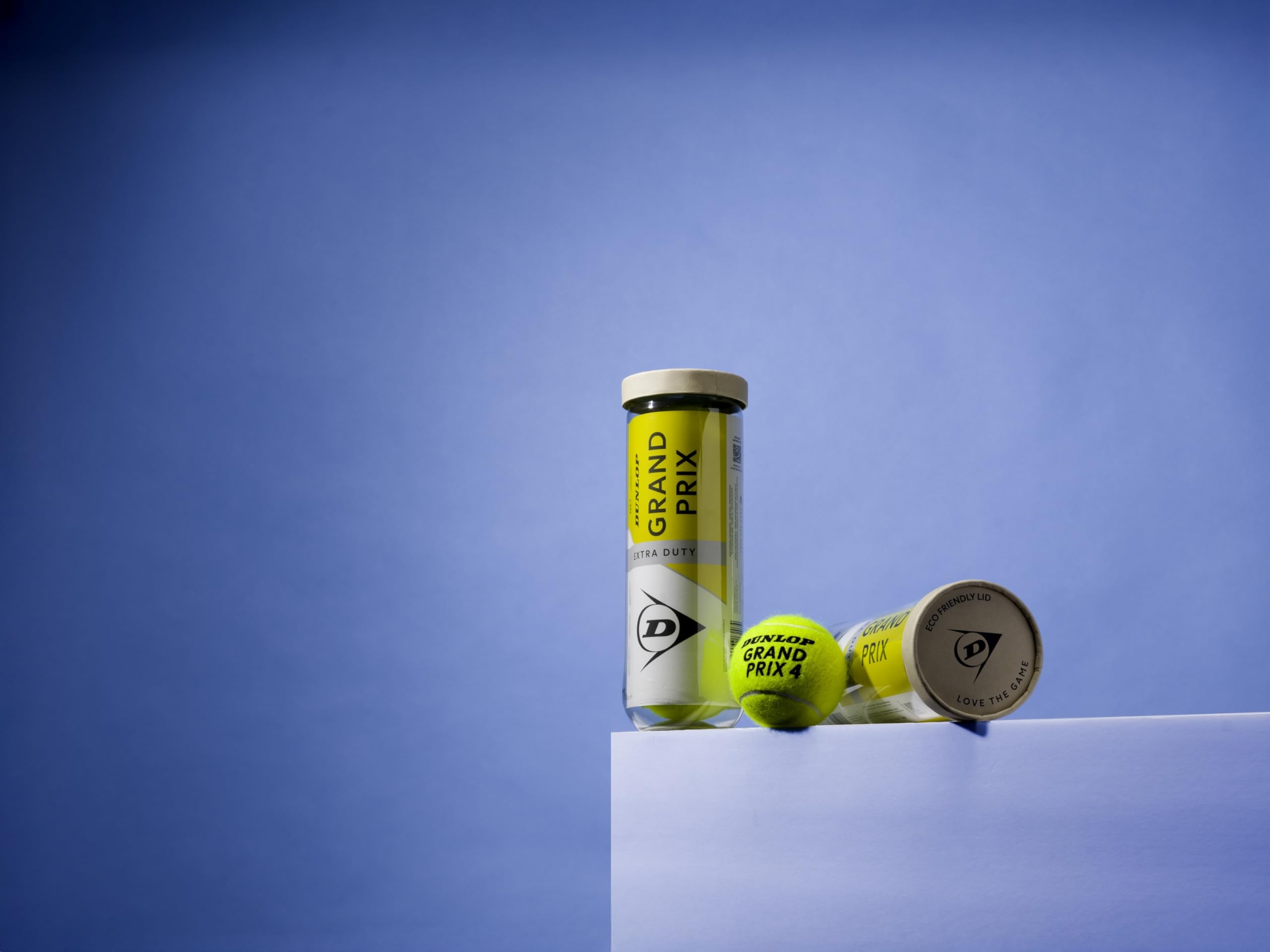 Dunlop Sports Grand Prix Tennis Balls - 24 Can Case (72 Balls) - Regular & Extra Duty for Tournament, Practice & Club Play