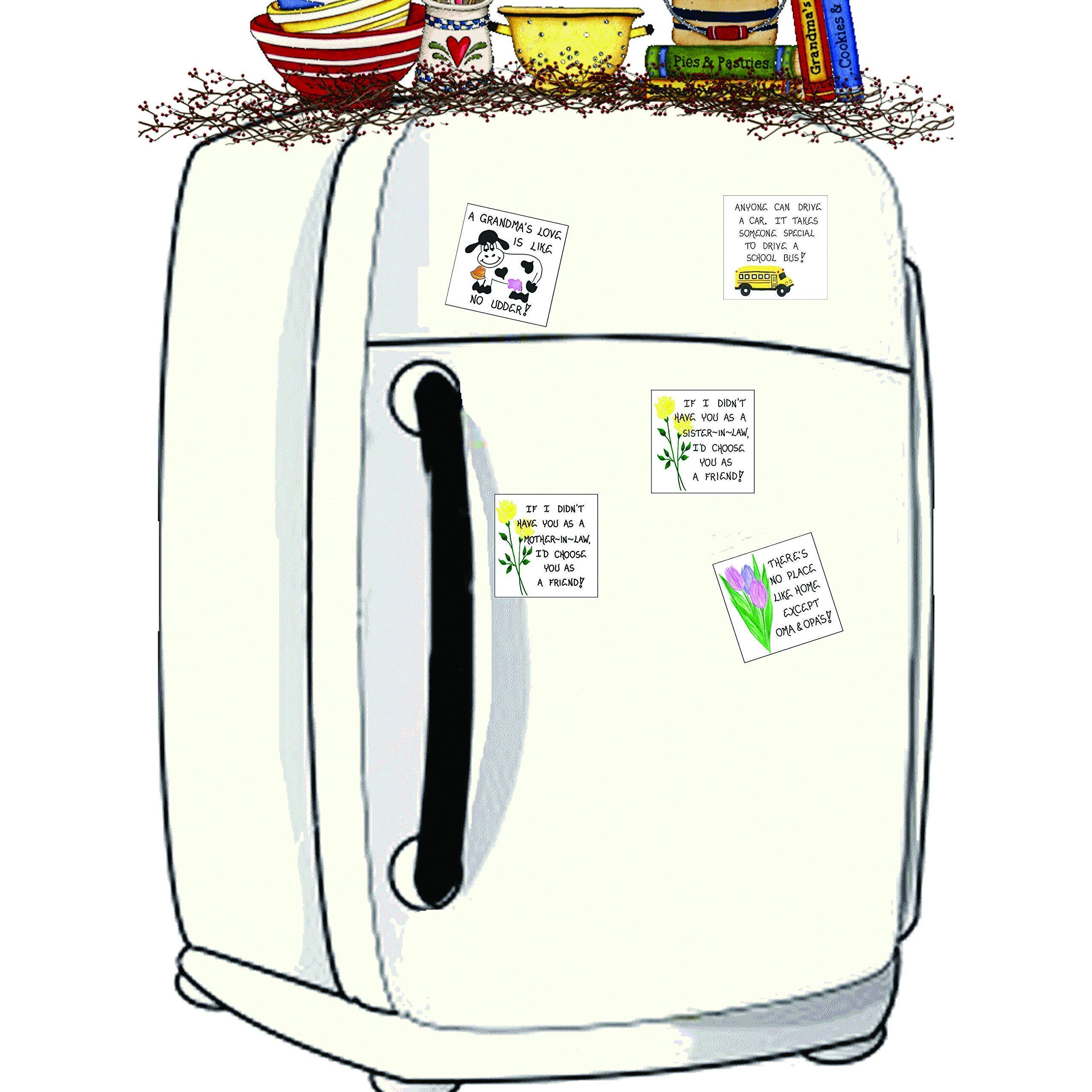 Grandchildren Quote Fridge Magnet - Inspirational Sayings for Grandmothers | Perfect for Refrigerators, Lockers & Office Decor
