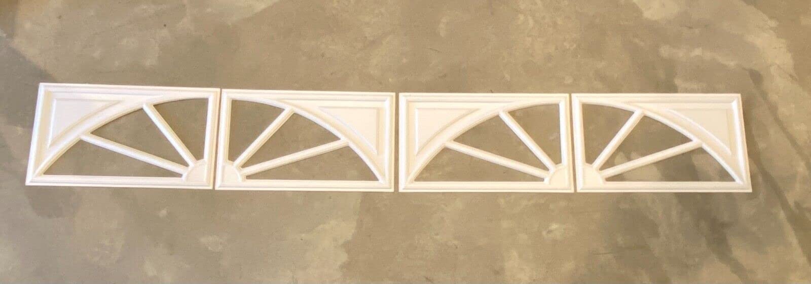 4-Pack Amarr Wagon Wheel Replacement Decorative Inserts for Short Panel Garage Doors - White | Enhance Your Home's Curb Appeal | Perfect for Garage Door Upgrades & DIY Home Improvement Projects
