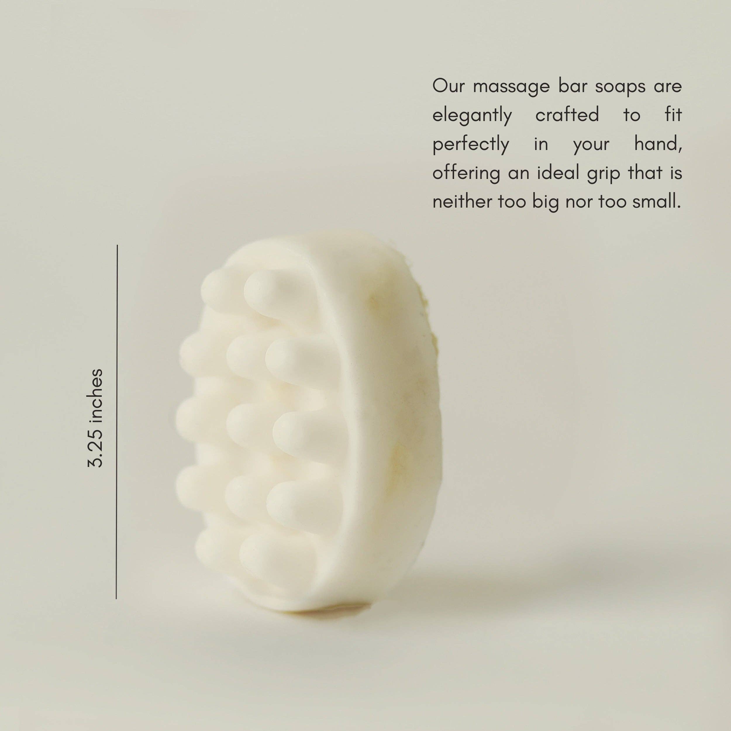 Oatmeal Massage Bar Soap for Relaxation - Natural Skin Care & Aromatherapy | Perfect for Spa, Bath & Self-Care Routines