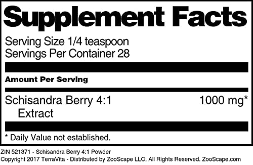 Organic Schisandra Berry 4:1 Extract Powder (1 oz) - 2 Pack - Premium Adaptogenic Herb for Stress Relief & Immune Support - Perfect for Smoothies, Tea & Wellness Drinks