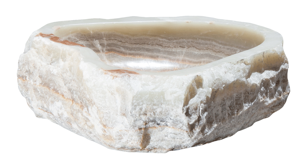 Modern Onyx Vessel Bathroom Sink - Handcrafted Natural Stone Vanity Basin for Luxury Bathrooms | Perfect for Master Suites, Spa Retreats & Upscale Home Renovations